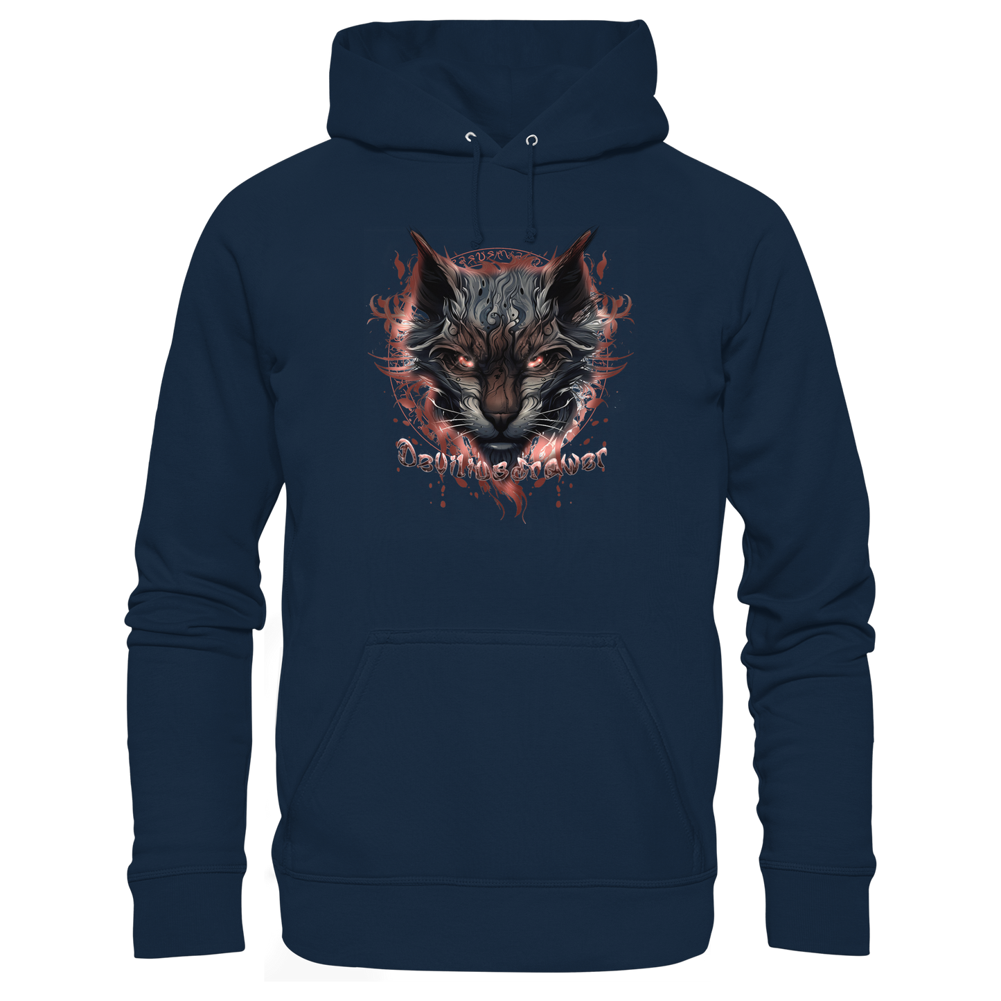 Deviliusdrawer Devil Cat - Organic Basic Hoodie