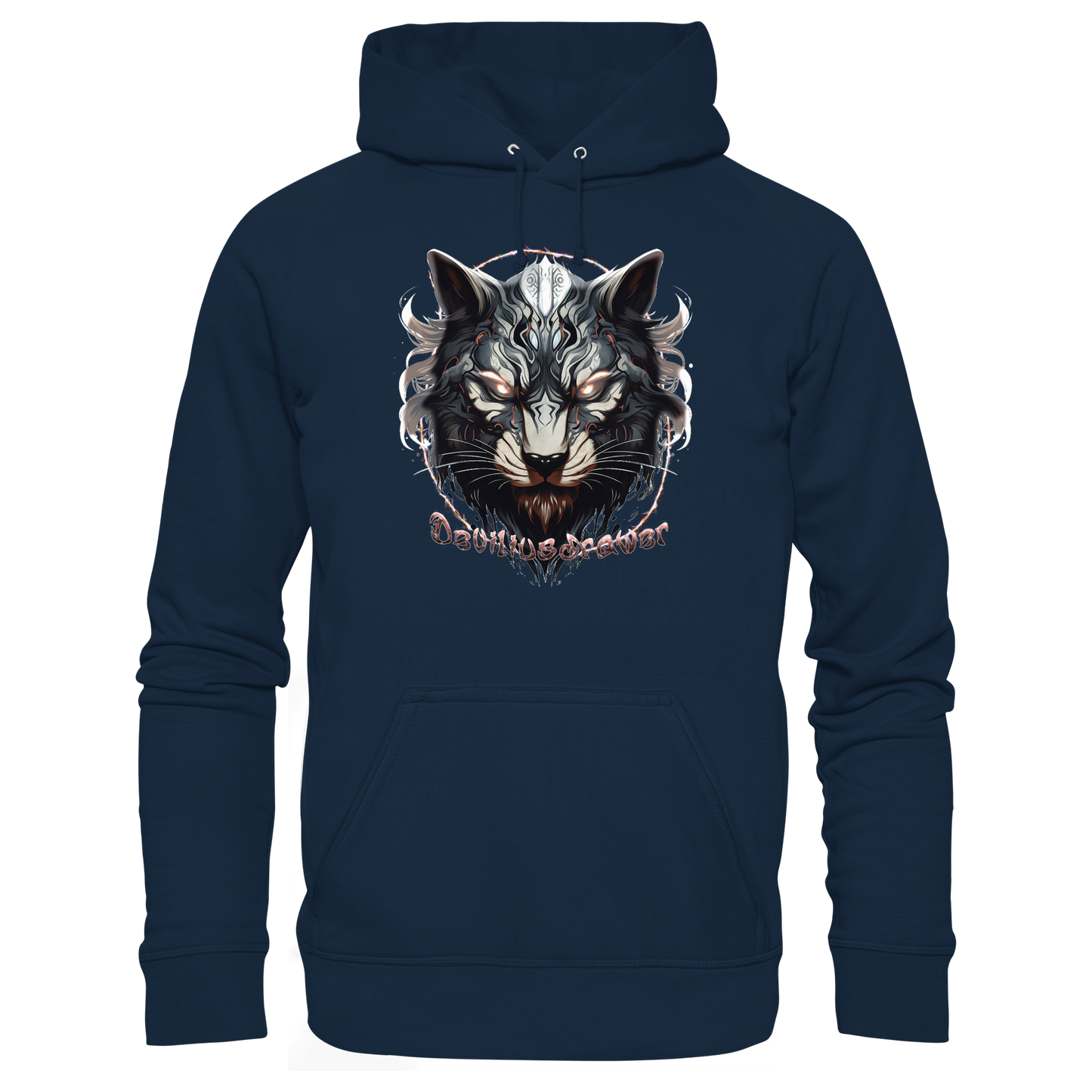 Deviliusdrawer Wolfcat - Organic Basic Hoodie