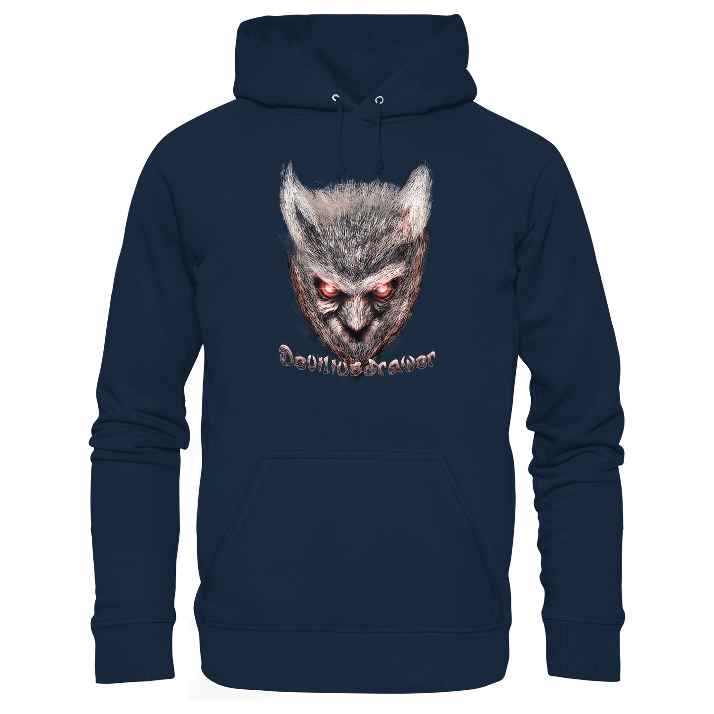Deviliusdrawer Red Eyed Owl - Organic Basic Hoodie
