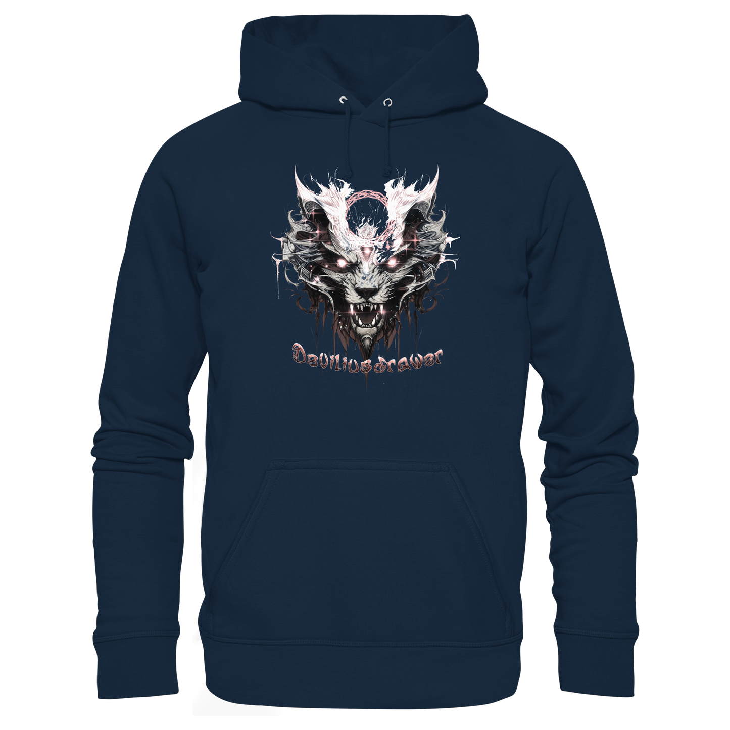 Deviliusdrawer Demonic Glow Cat - Organic Basic Hoodie