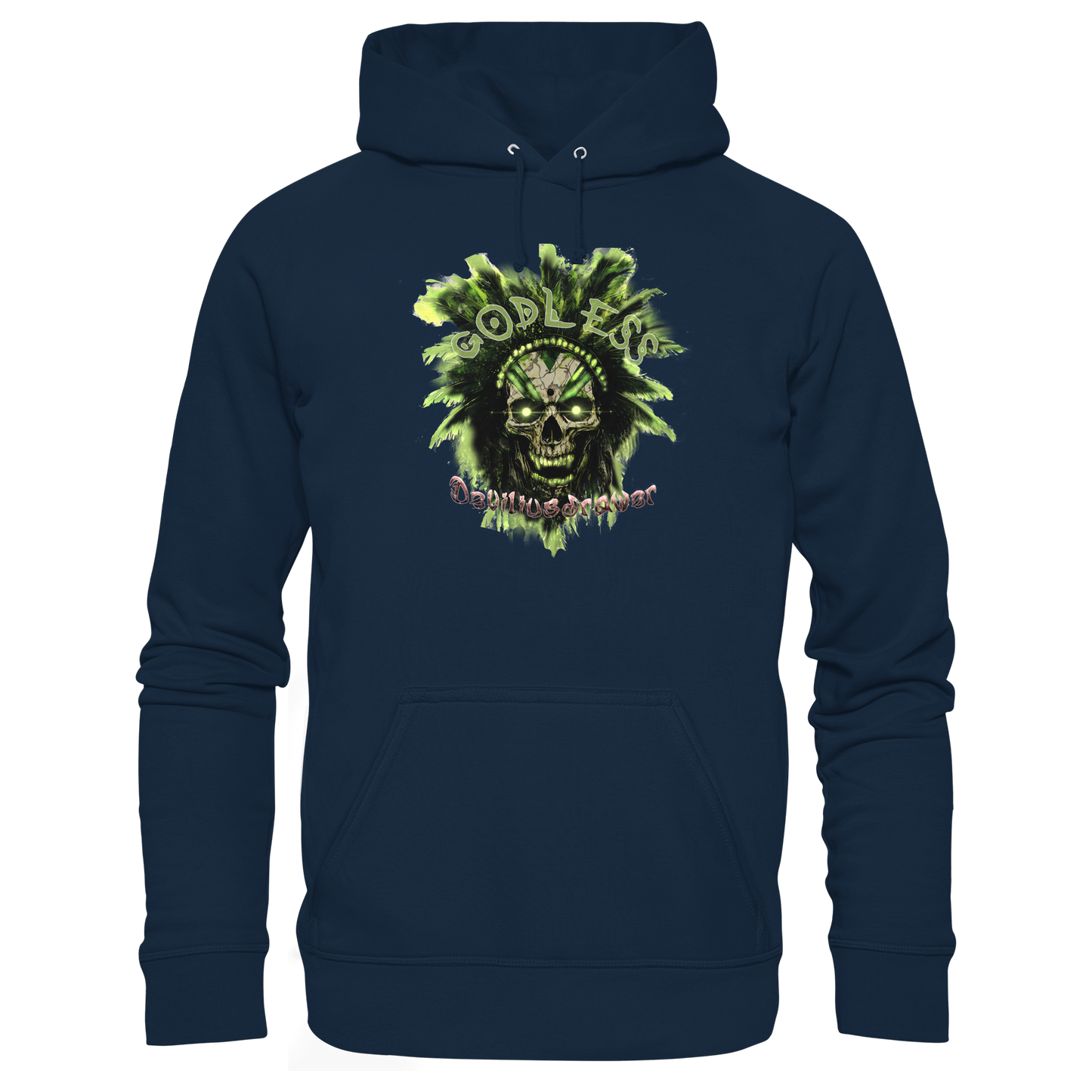 Deviliusdrawer Godless Skull - Organic Basic Hoodie