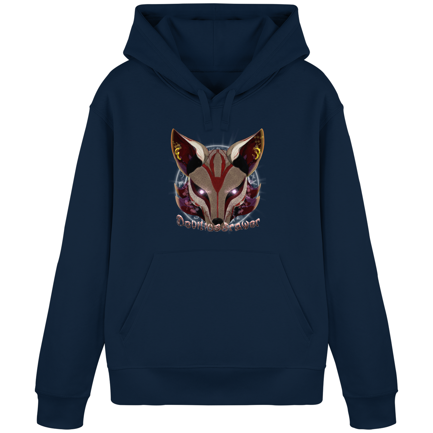 Deviliusdrawer Magic Kitsune - Organic Basic Hoodie