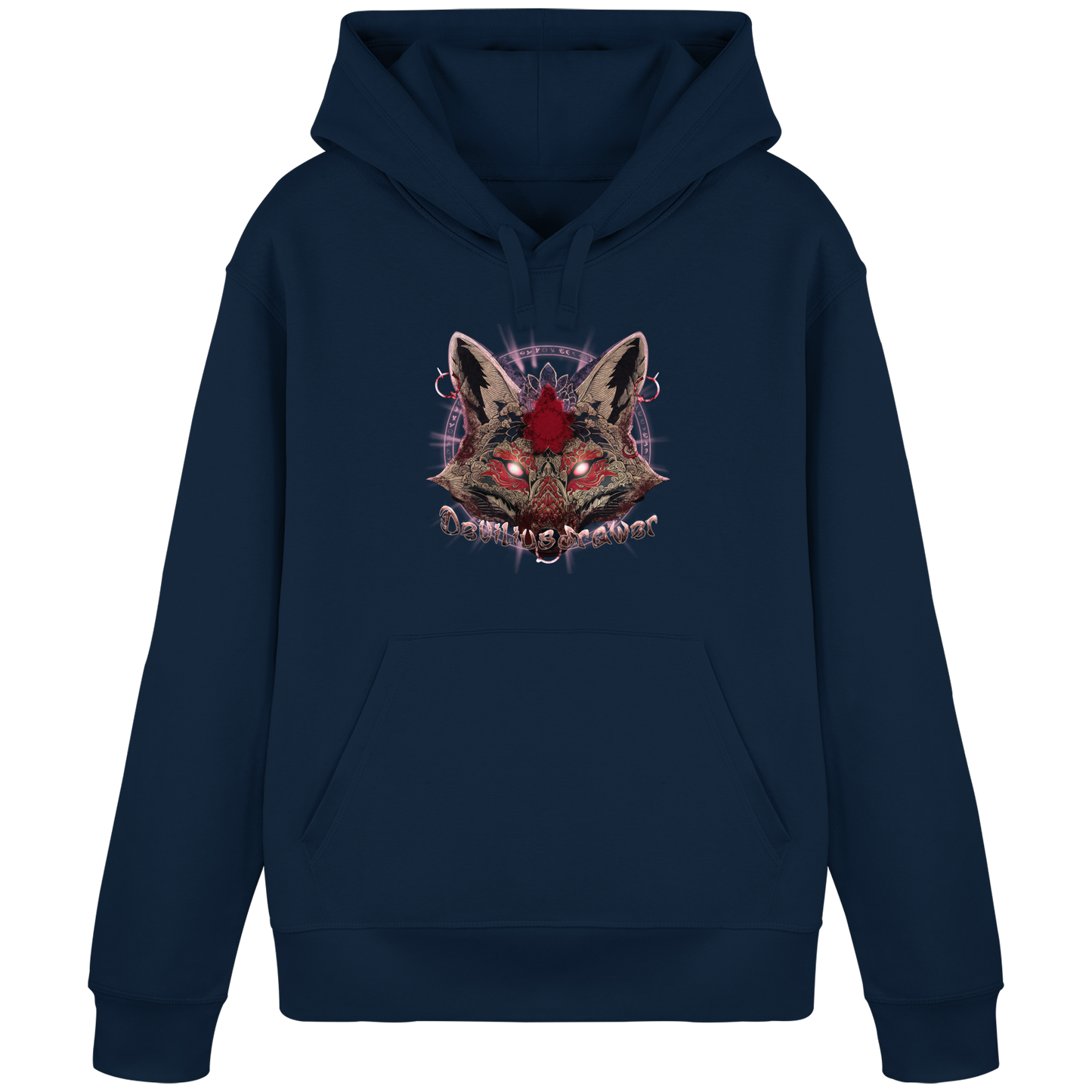 Deviliusdrawer Demon Kitsune - Organic Basic Hoodie