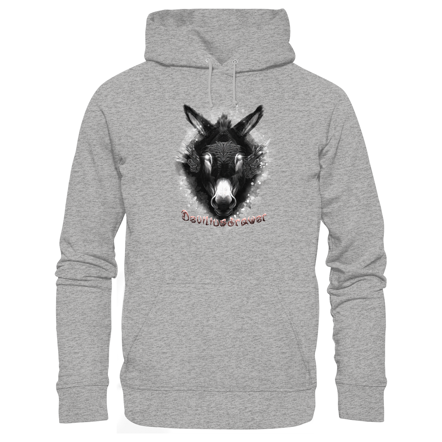 Deviliusdrawer Glowing Donkey - Organic Basic Hoodie