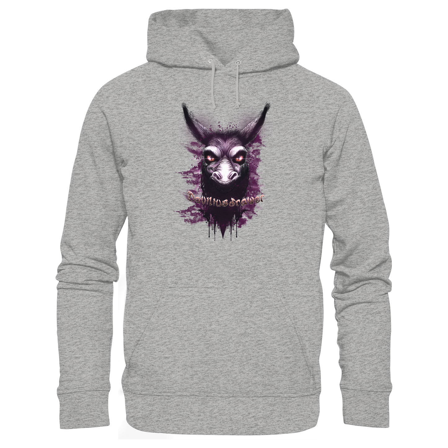 Deviliusdrawer Purple Donkey - Organic Basic Hoodie