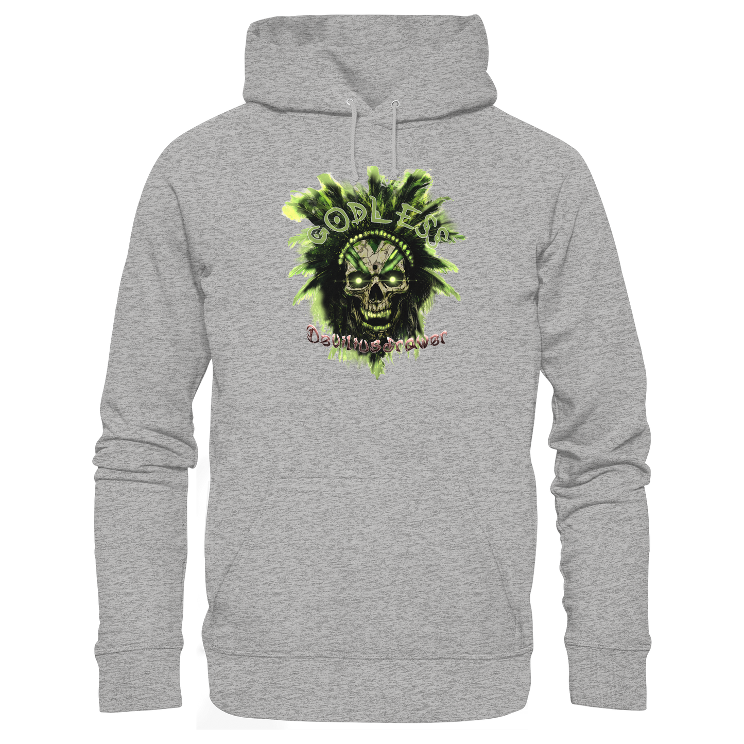 Deviliusdrawer Godless Skull - Organic Basic Hoodie