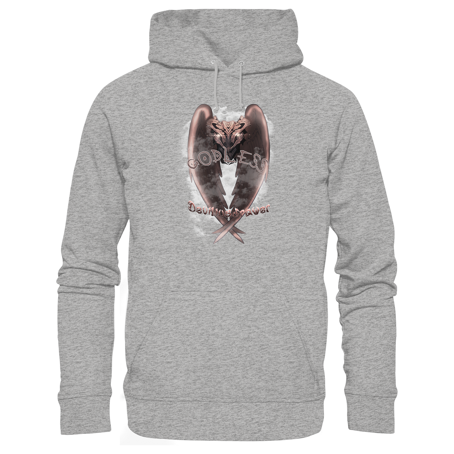 Deviliusdrawer Godless Owl - Organic Basic Hoodie