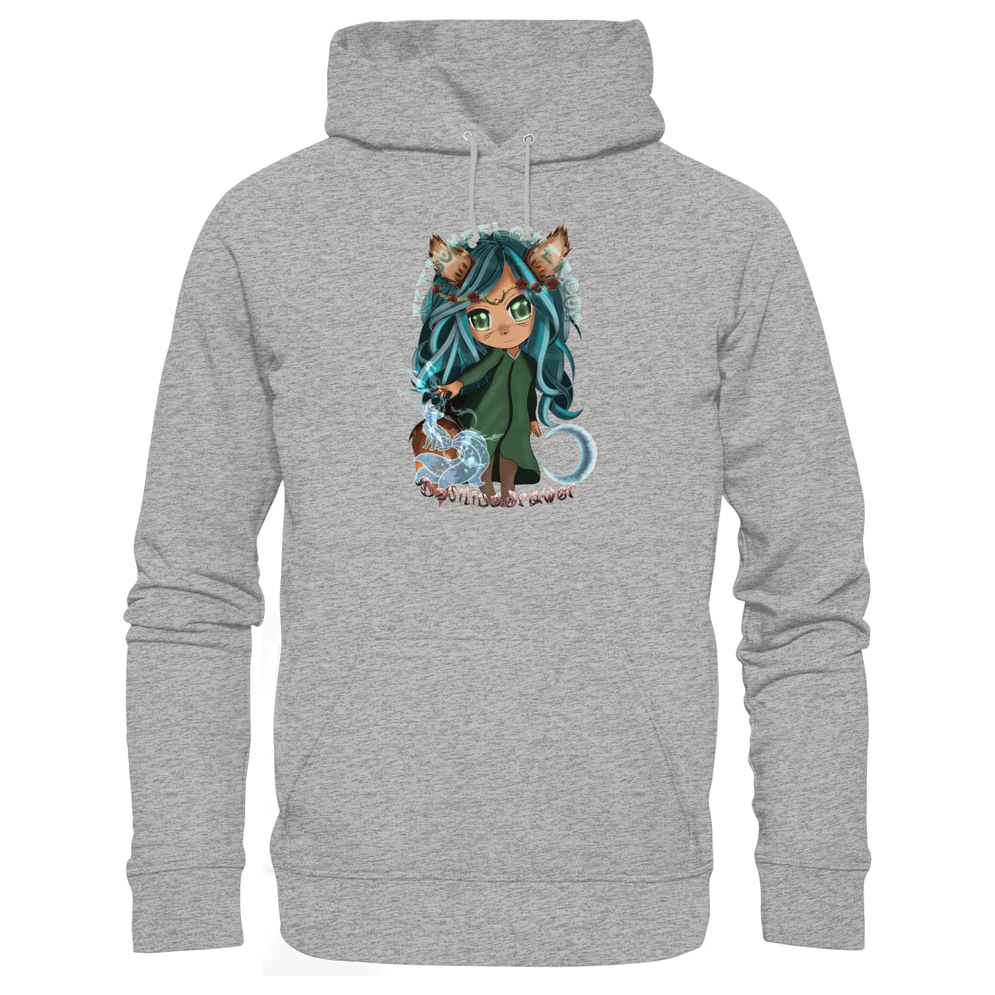 Deviliusdrawer Kitsuneflower - Organic Basic Hoodie