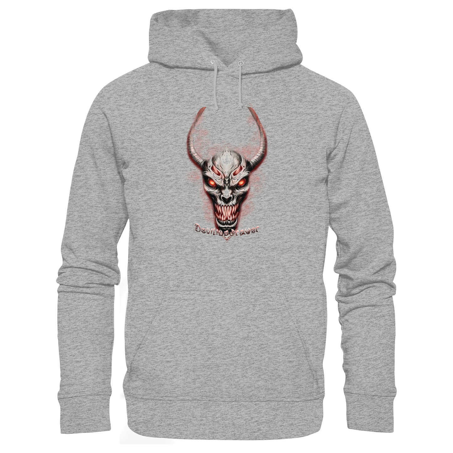 Deviliusdrawer Red Eyed Skeleton - Organic Basic Hoodie