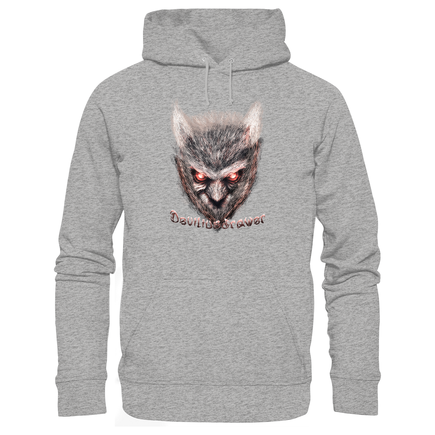 Deviliusdrawer Red Eyed Owl - Organic Basic Hoodie