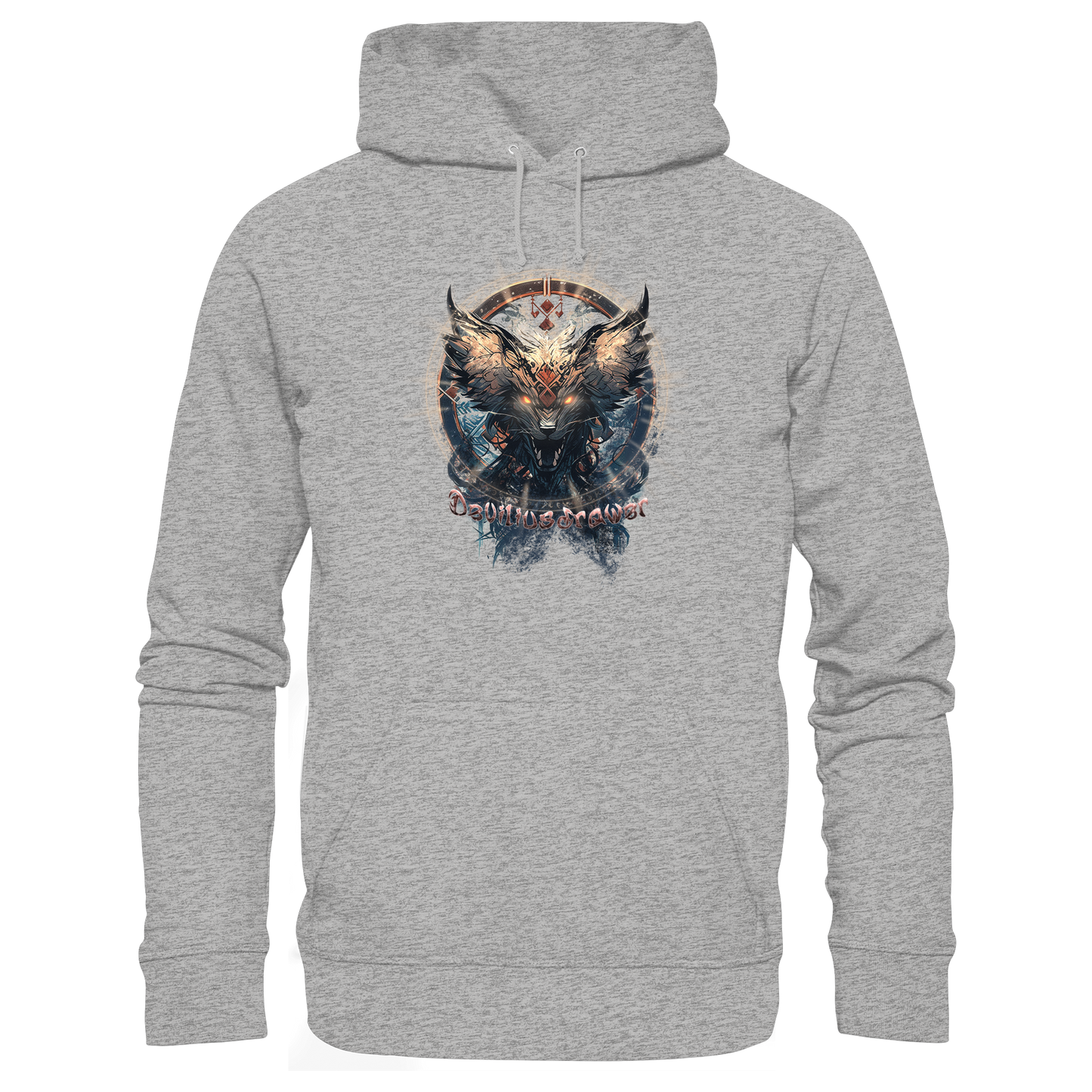 Deviliusdrawer Dark Magic Wolf - Organic Basic Hoodie