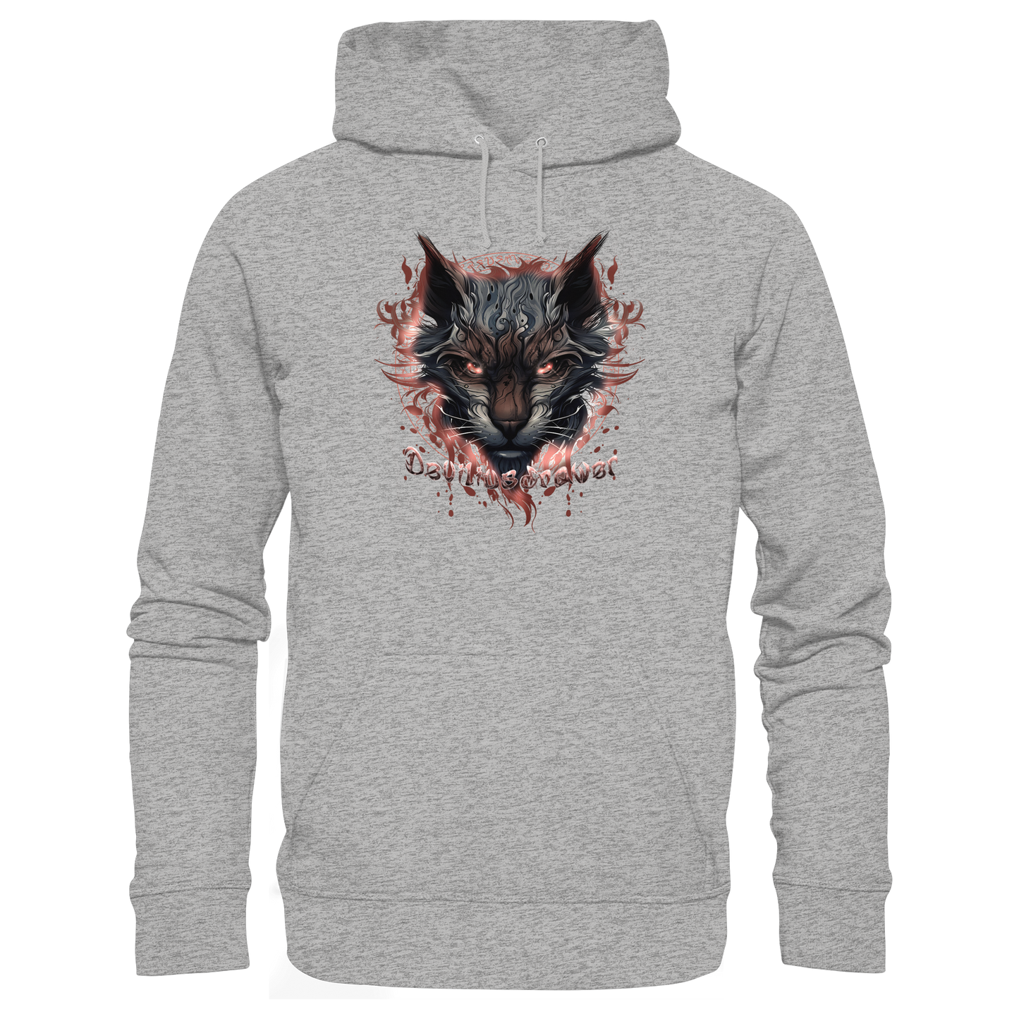 Deviliusdrawer Devil Cat - Organic Basic Hoodie