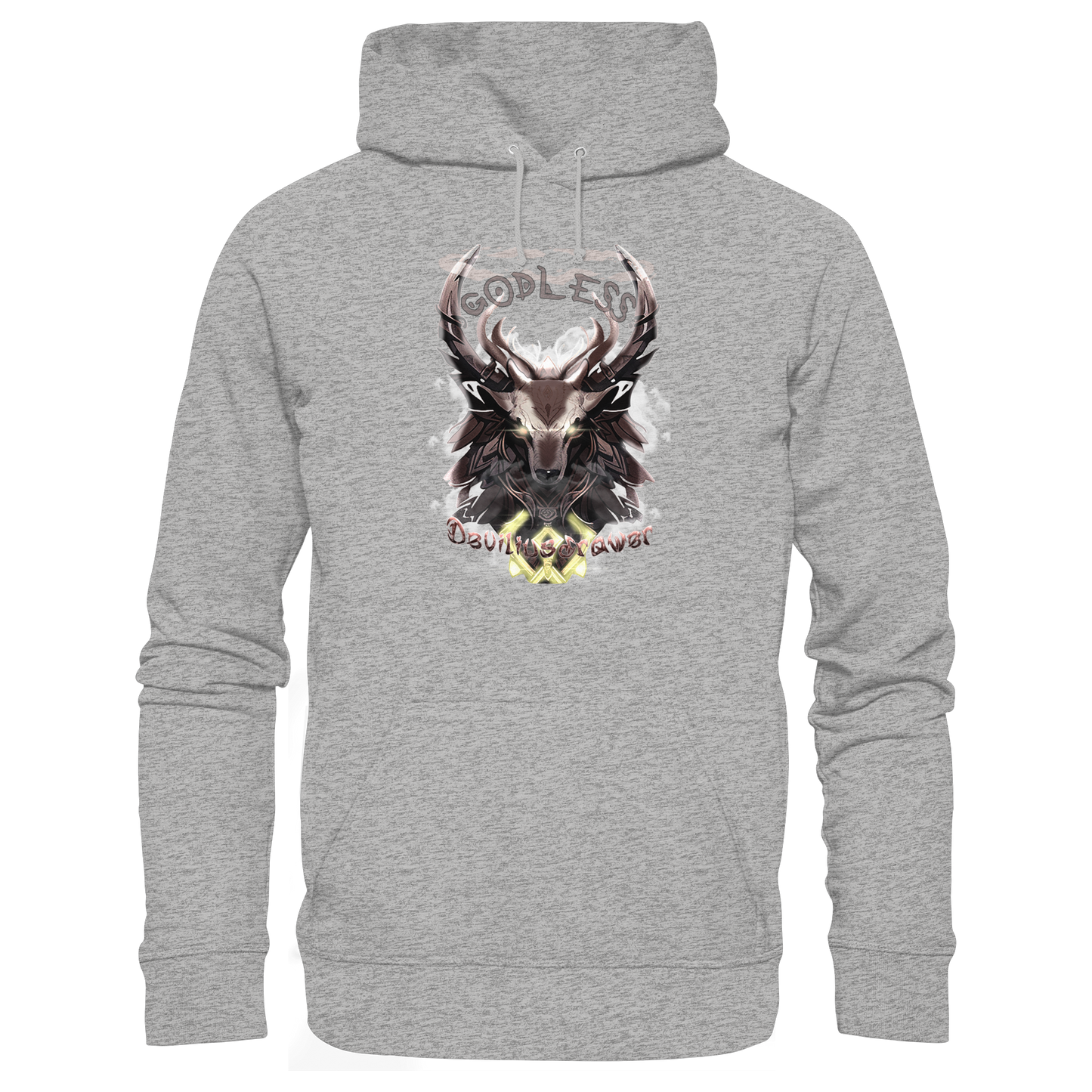 Deviliusdrawer Godless Deer - Organic Basic Hoodie