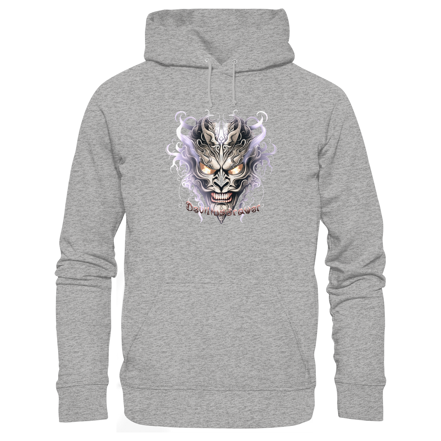 Deviliusdrawer Demon Mask Violet - Organic Basic Hoodie