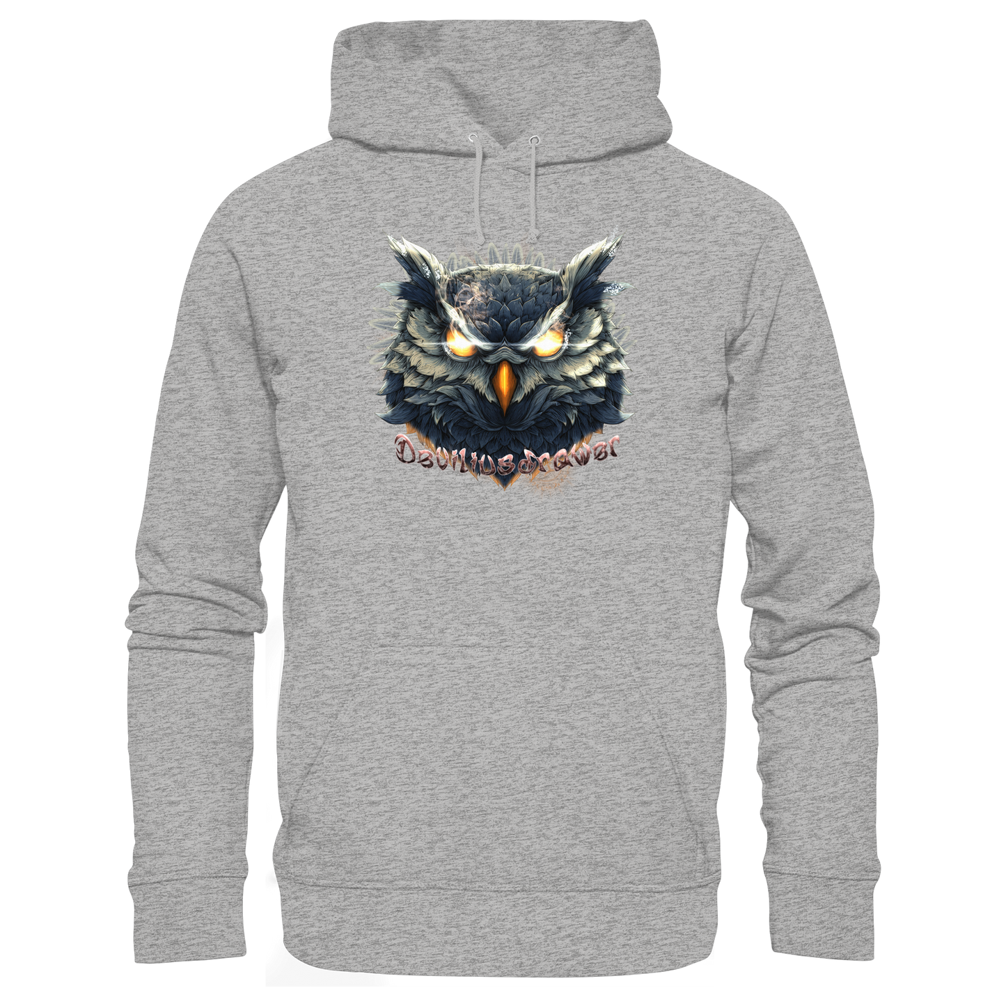 Deviliusdrawer Dark Fire Owl - Organic Basic Hoodie