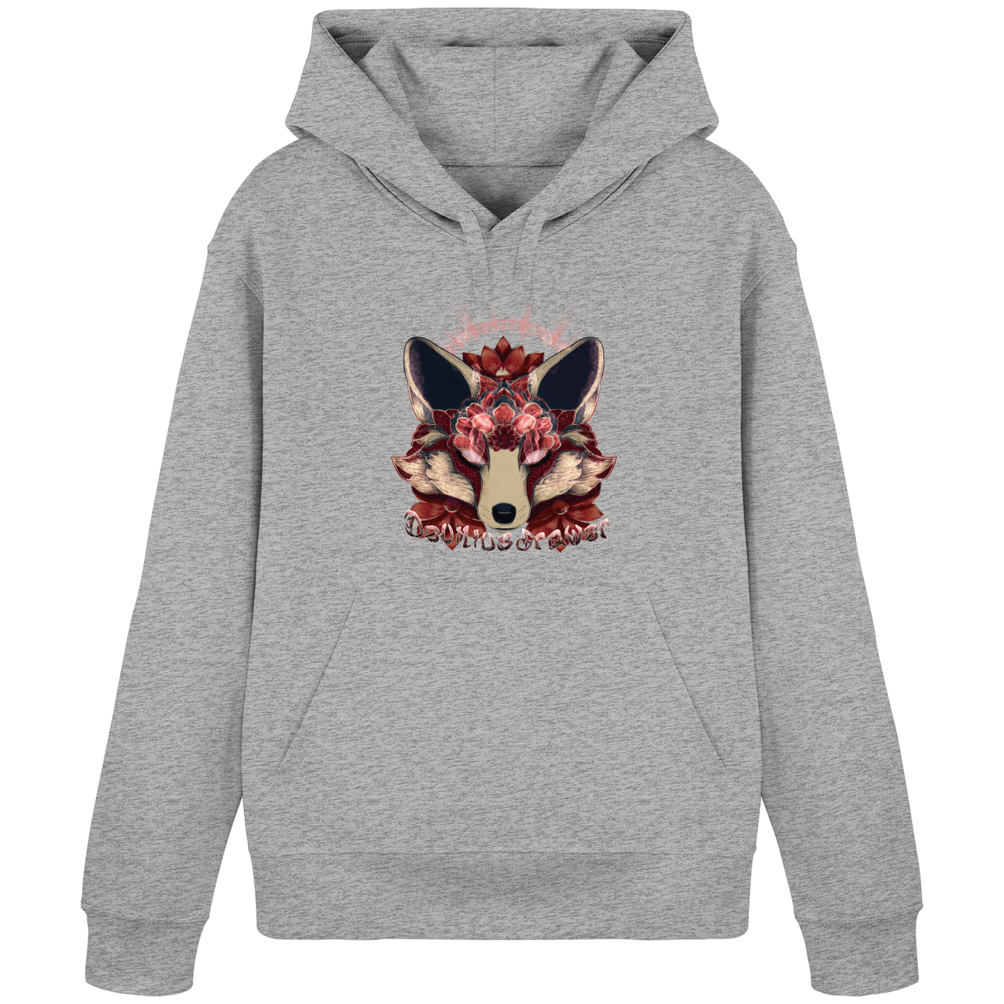 Deviliusdrawer Fire Kitsune - Organic Basic Hoodie