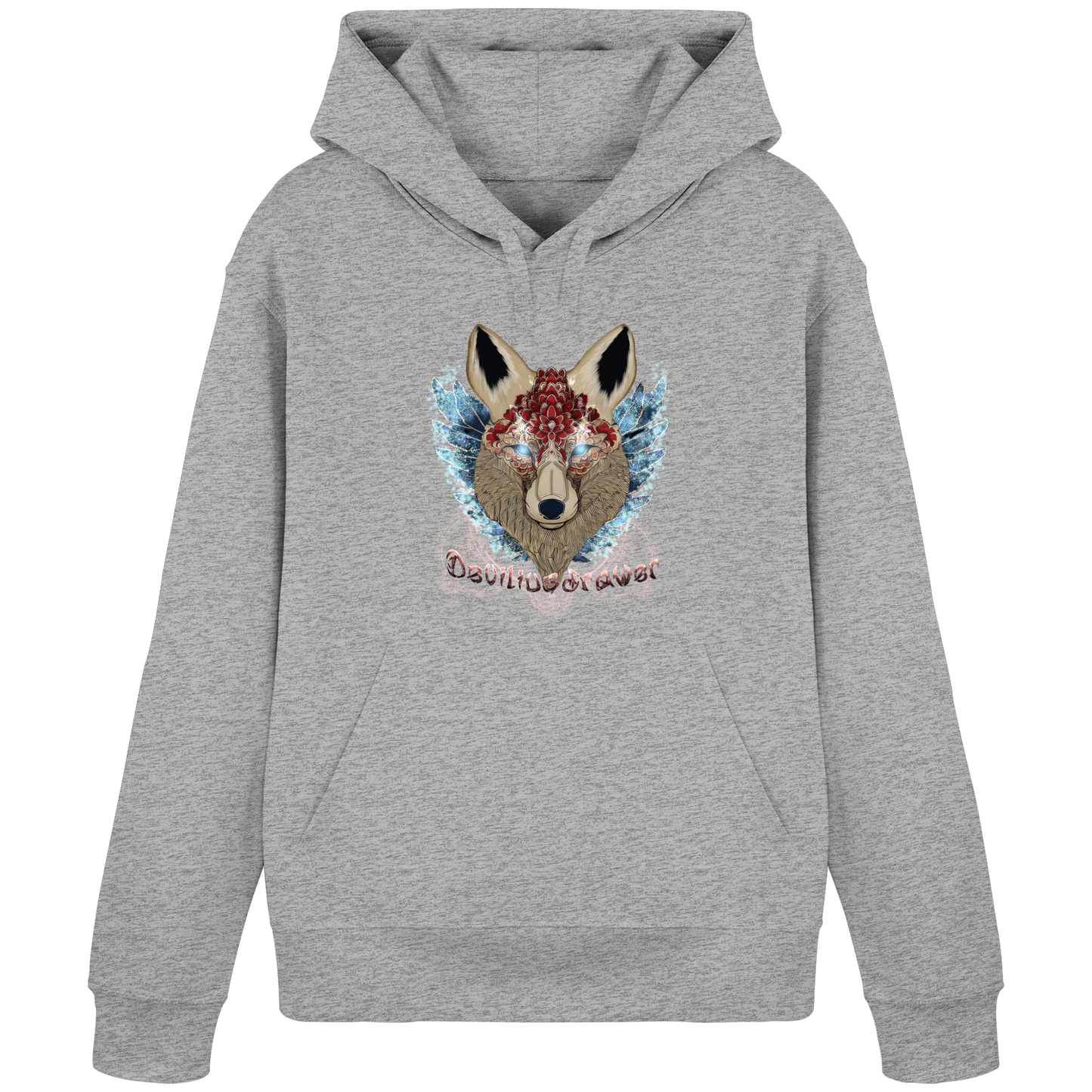 Deviliusdrawer Diamond Kitsune - Organic Basic Hoodie