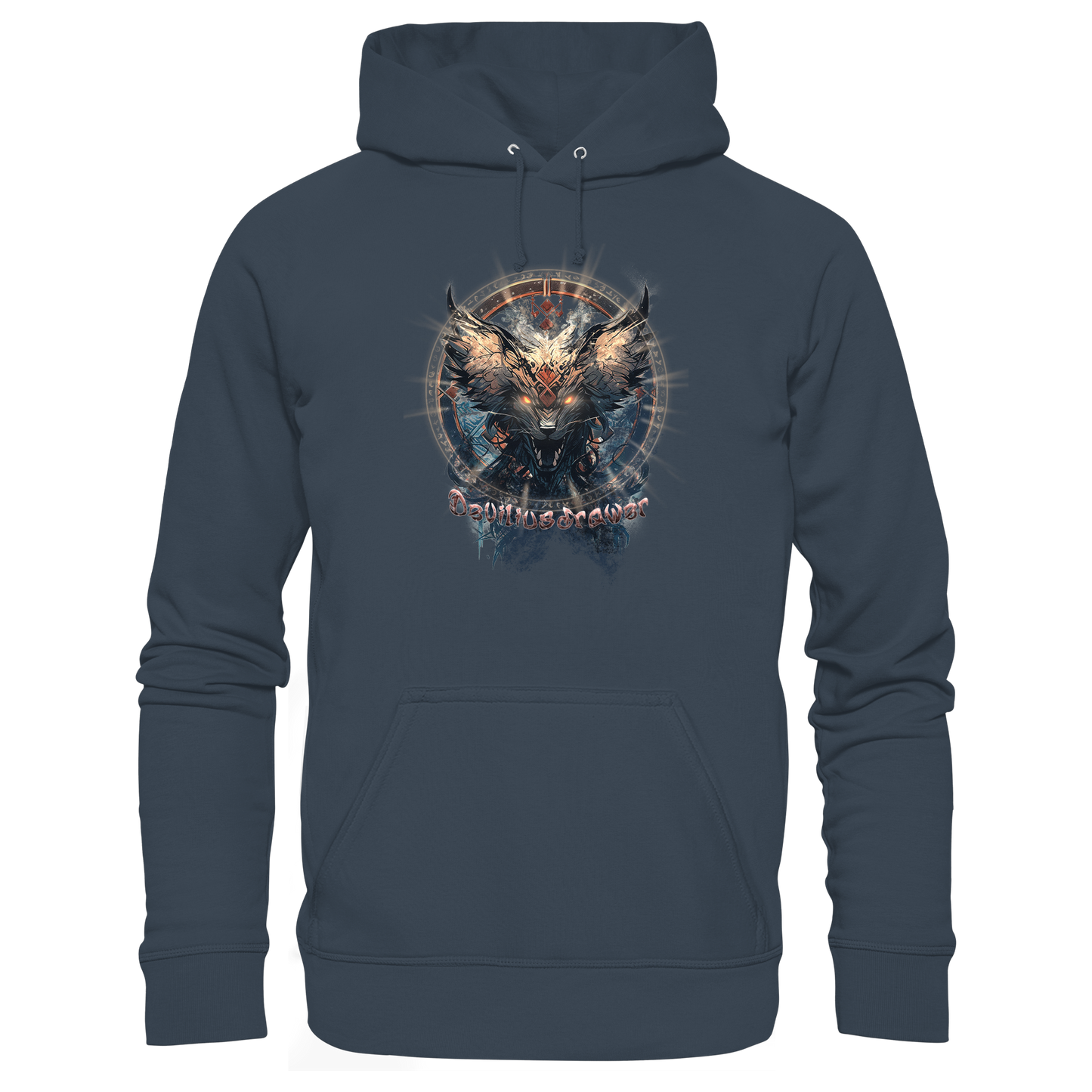 Deviliusdrawer Dark Magic Wolf - Organic Basic Hoodie