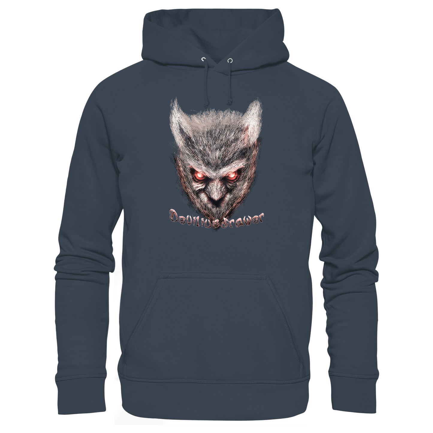 Deviliusdrawer Red Eyed Owl - Organic Basic Hoodie