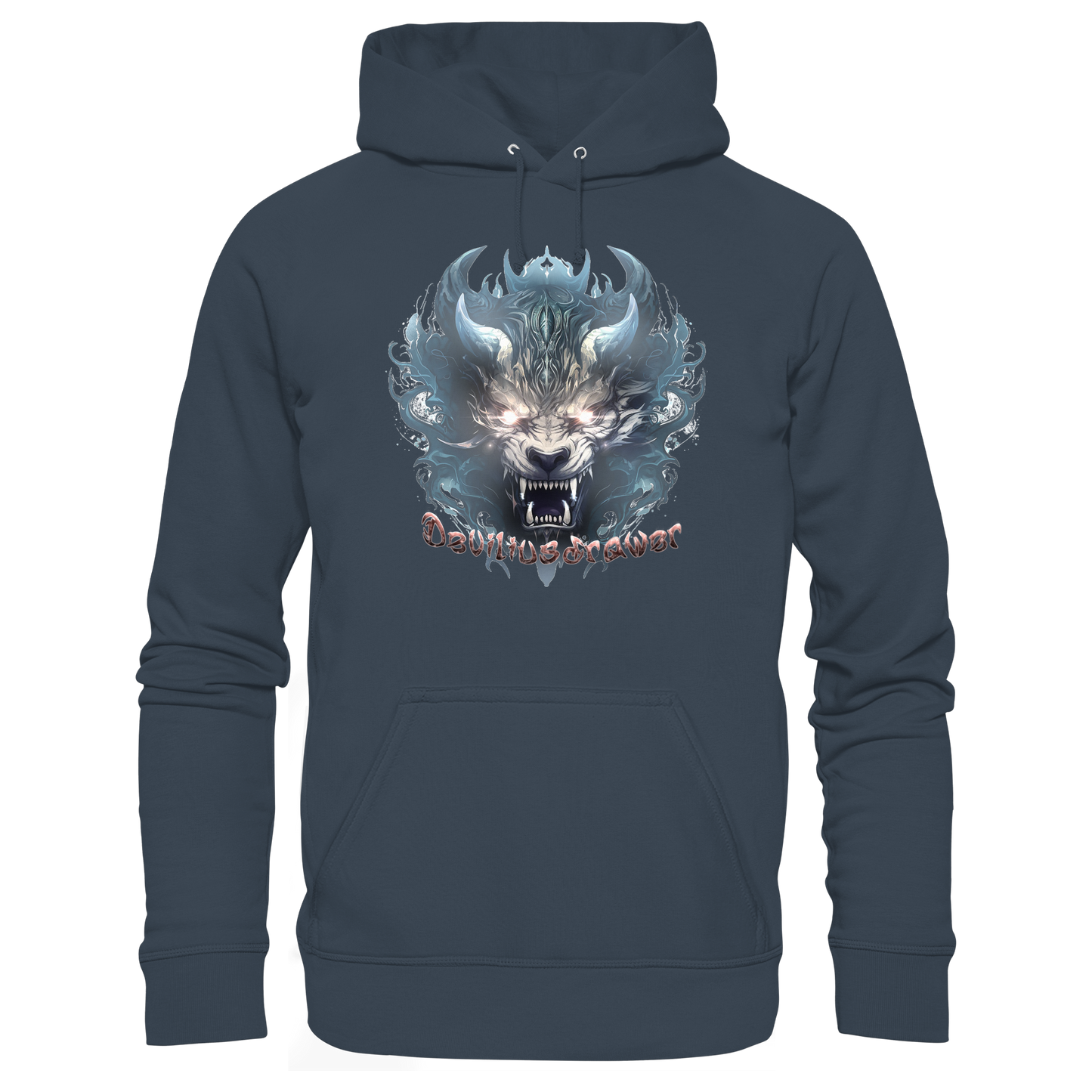 Deviliusdrawer Water Horn Tiger - Organic Basic Hoodie