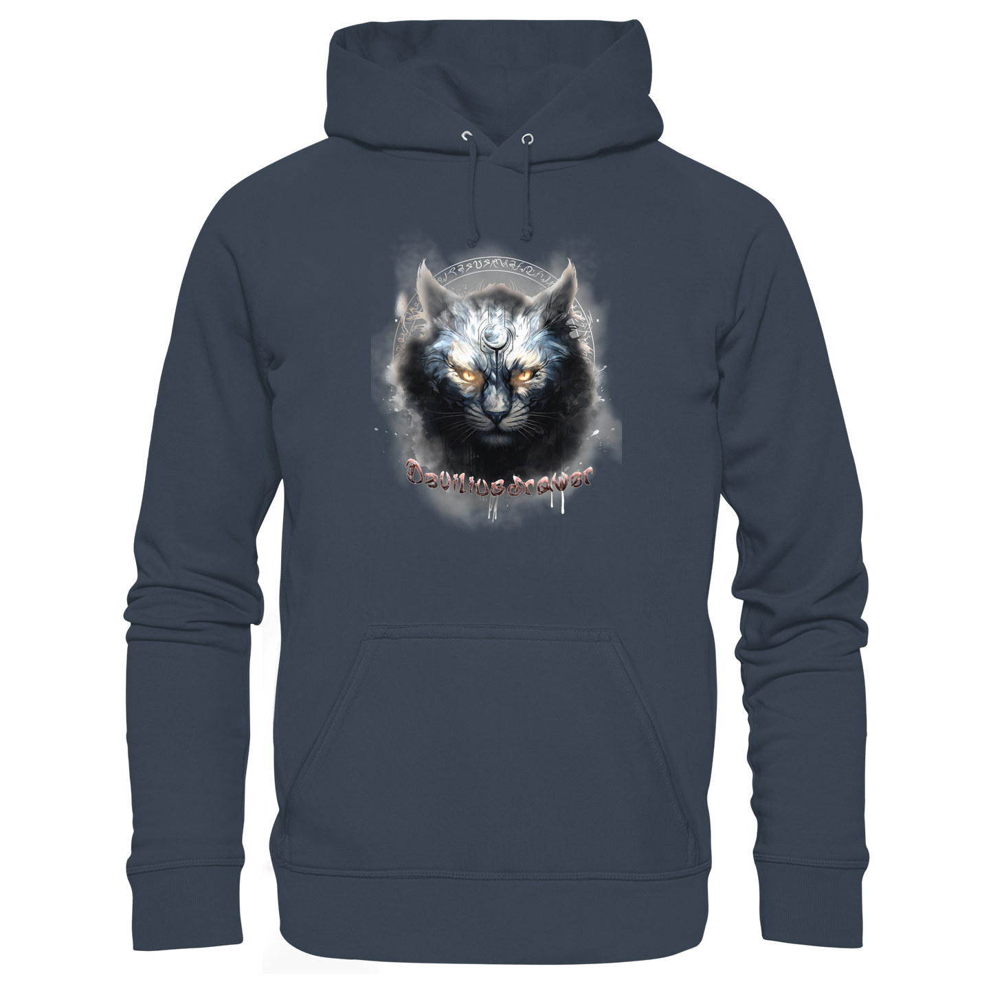 Deviliusdrawer Mysthic Cat - Organic Basic Hoodie