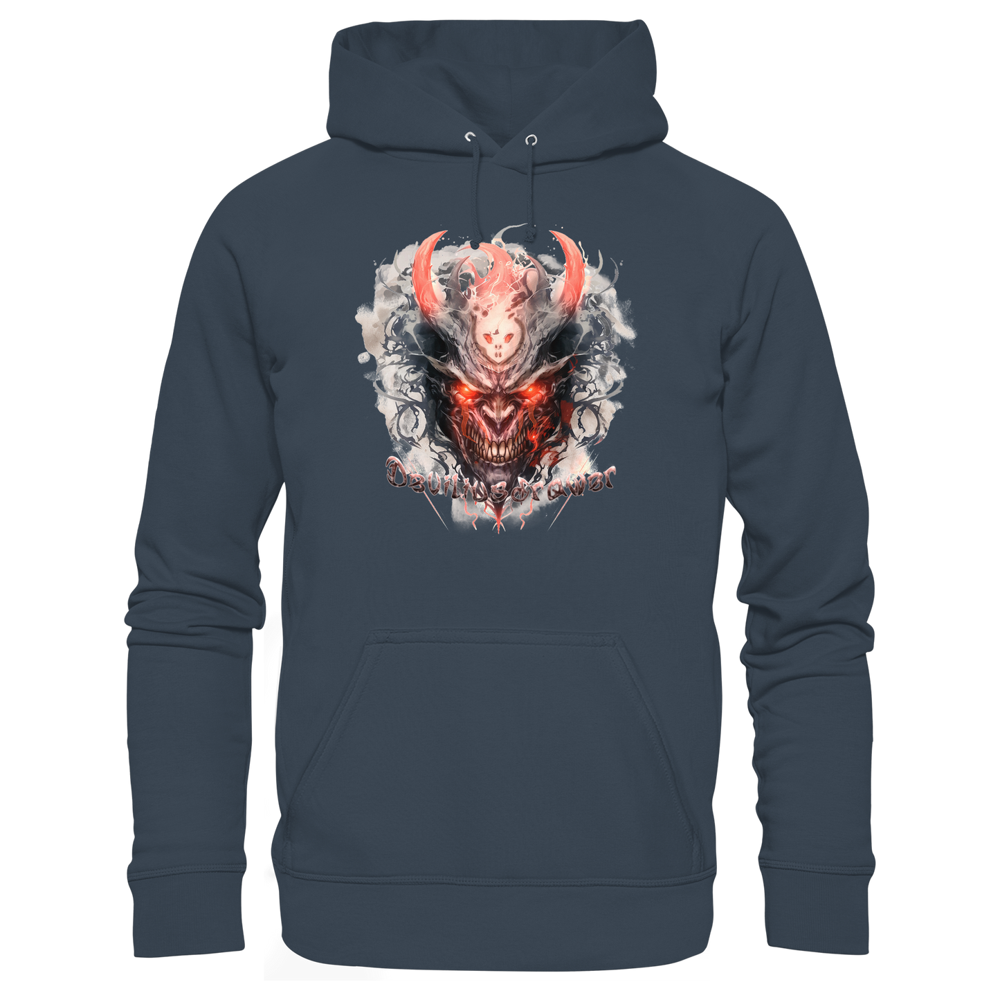 Deviliusdrawer Red Horn Devil - Organic Basic Hoodie