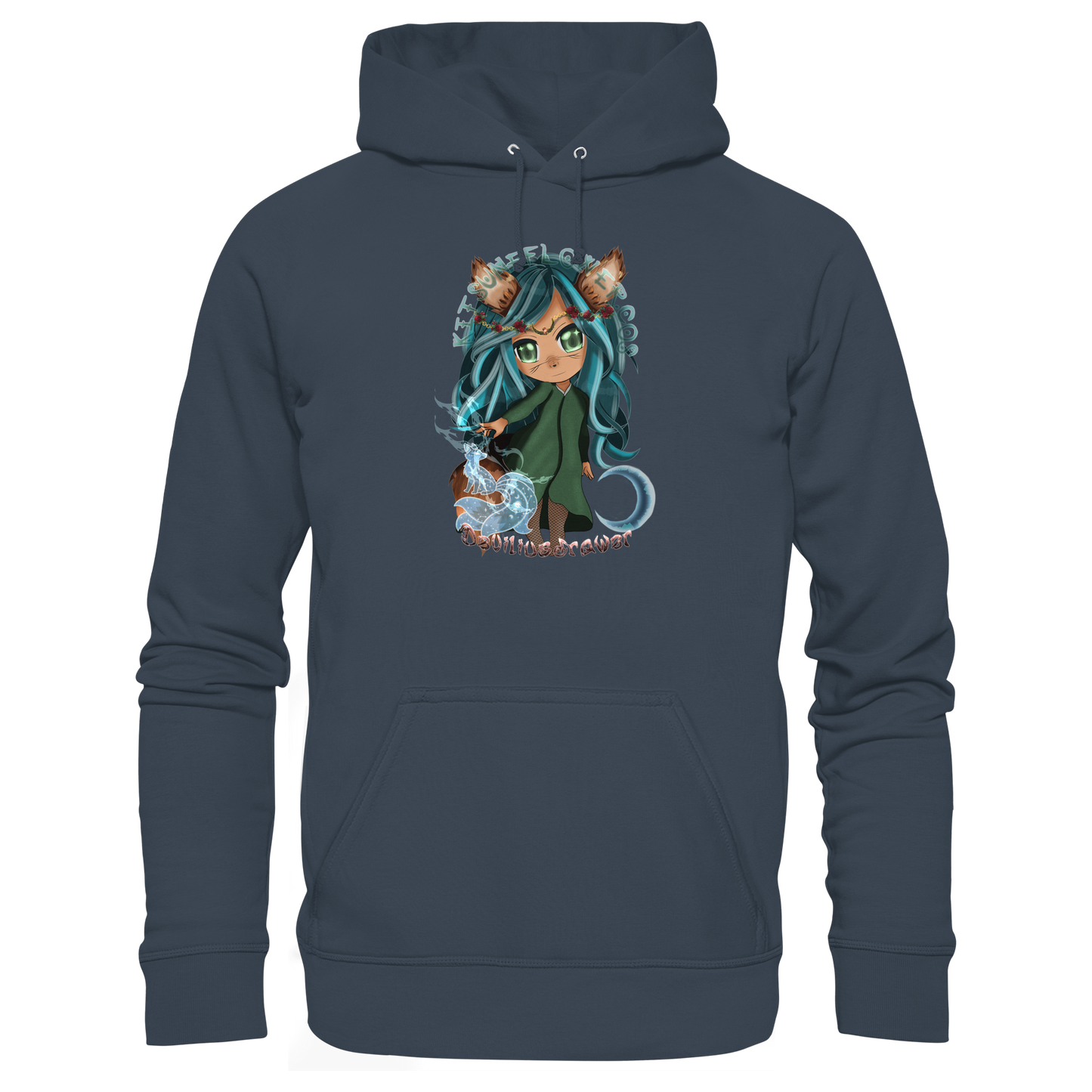 Deviliusdrawer Kitsuneflower - Organic Basic Hoodie