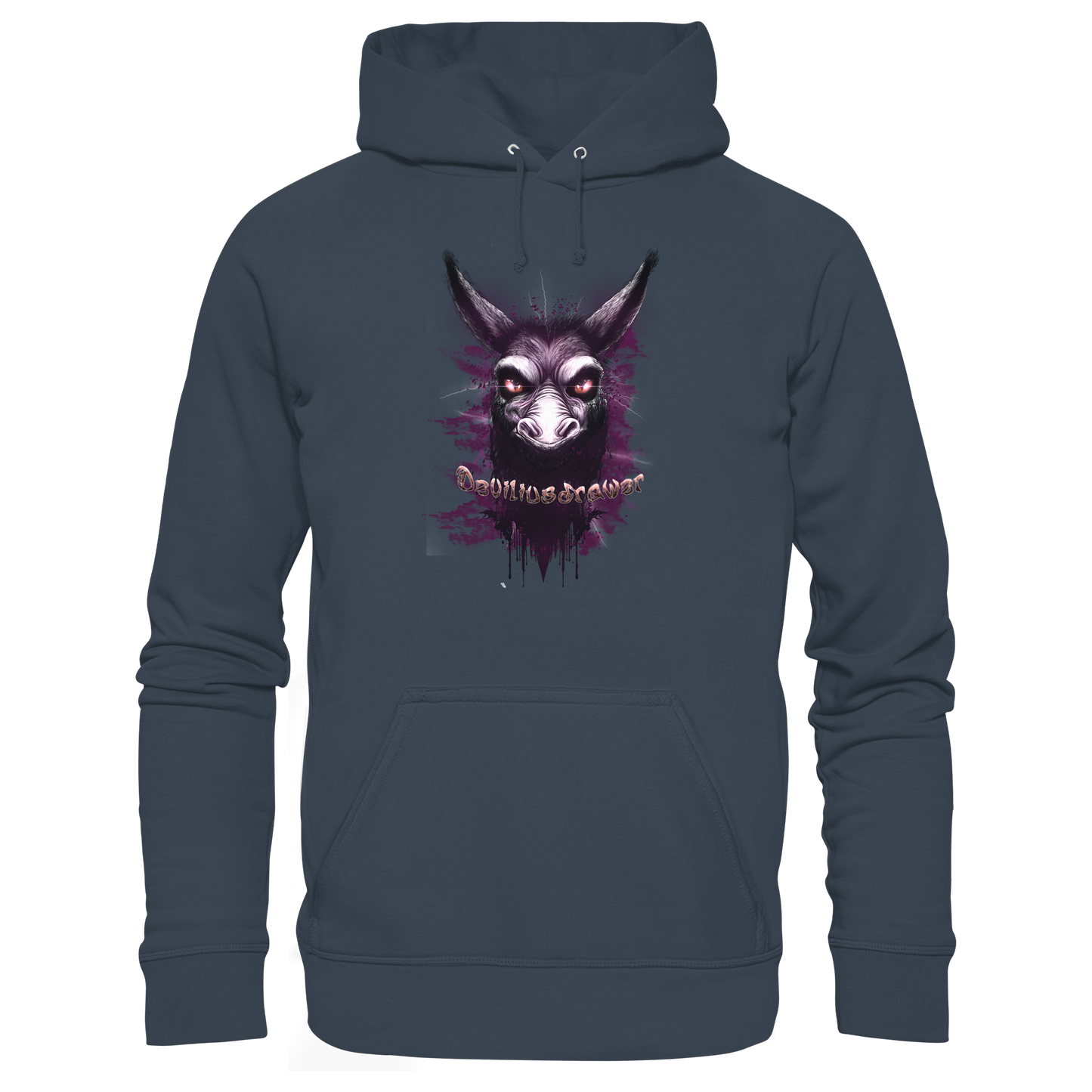 Deviliusdrawer Purple Donkey - Organic Basic Hoodie