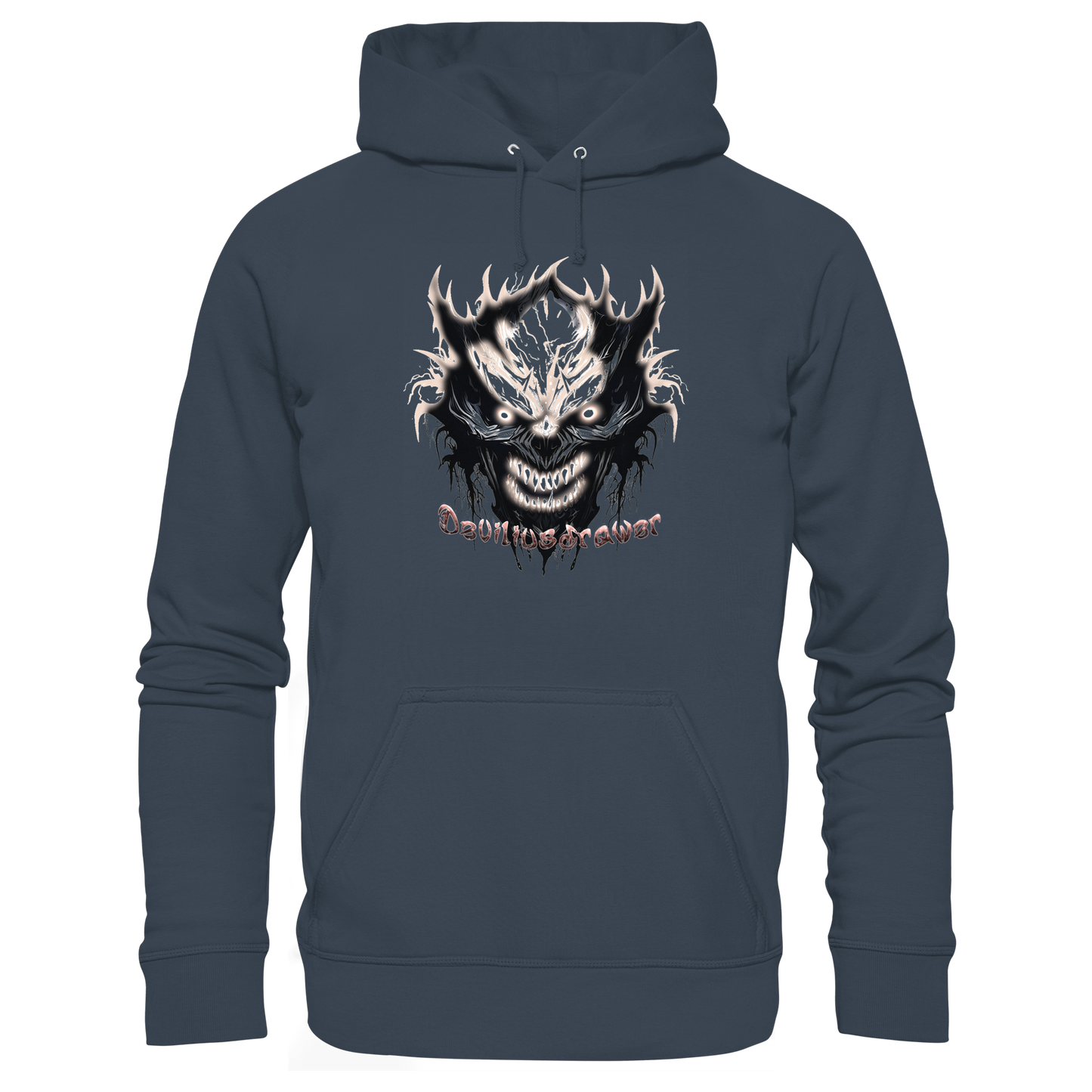 Deviliusdrawer Crazy Glow Devil - Organic Basic Hoodie