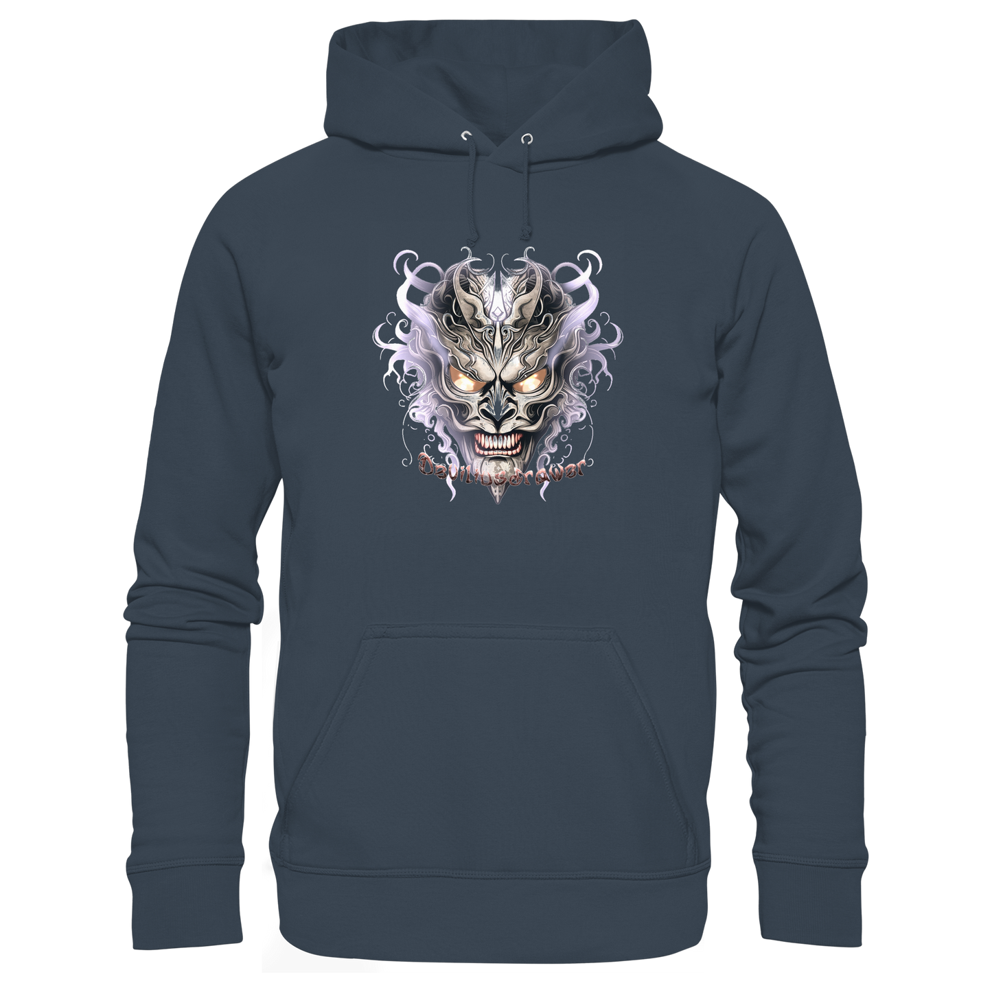 Deviliusdrawer Demon Mask Violet - Organic Basic Hoodie