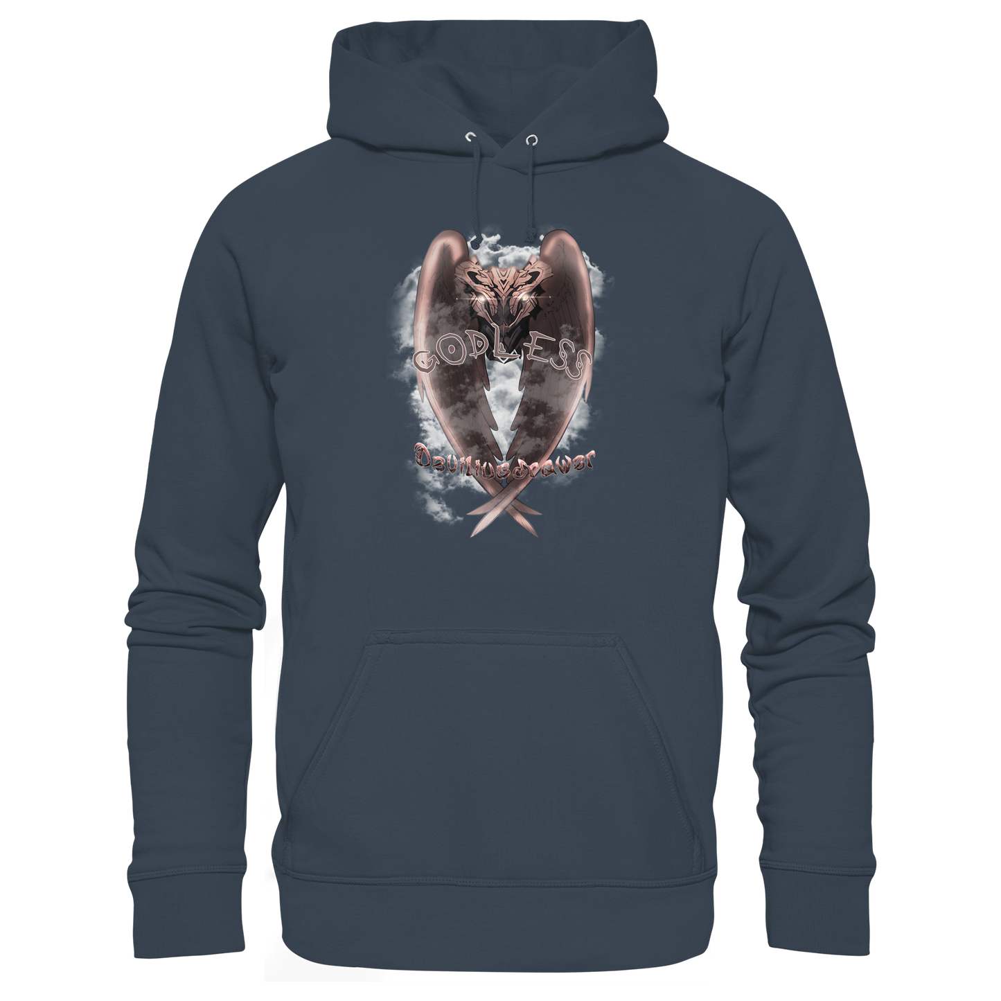 Deviliusdrawer Godless Owl - Organic Basic Hoodie