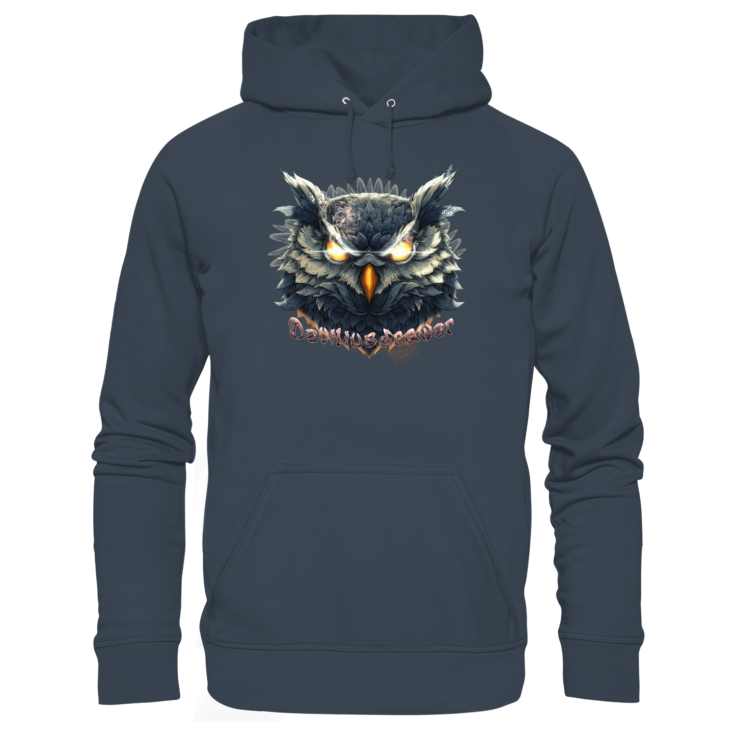 Deviliusdrawer Dark Fire Owl - Organic Basic Hoodie