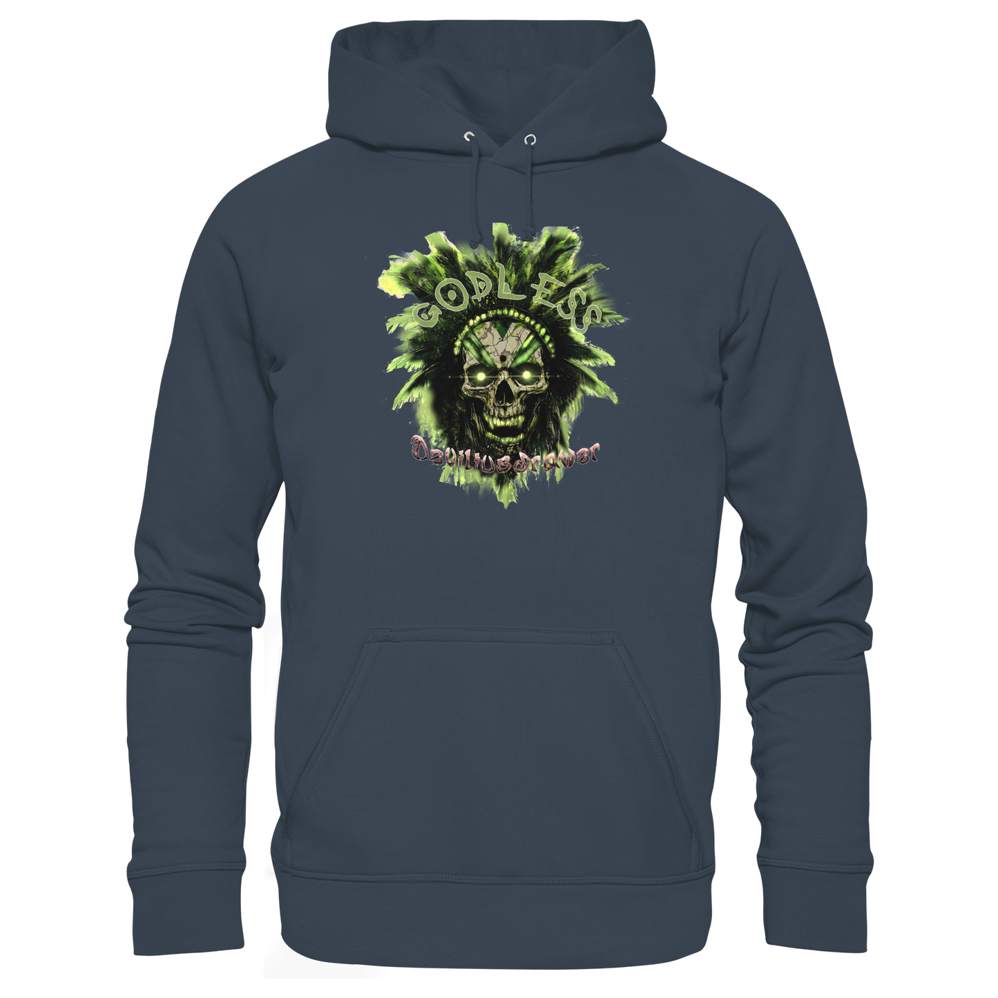 Deviliusdrawer Godless Skull - Organic Basic Hoodie