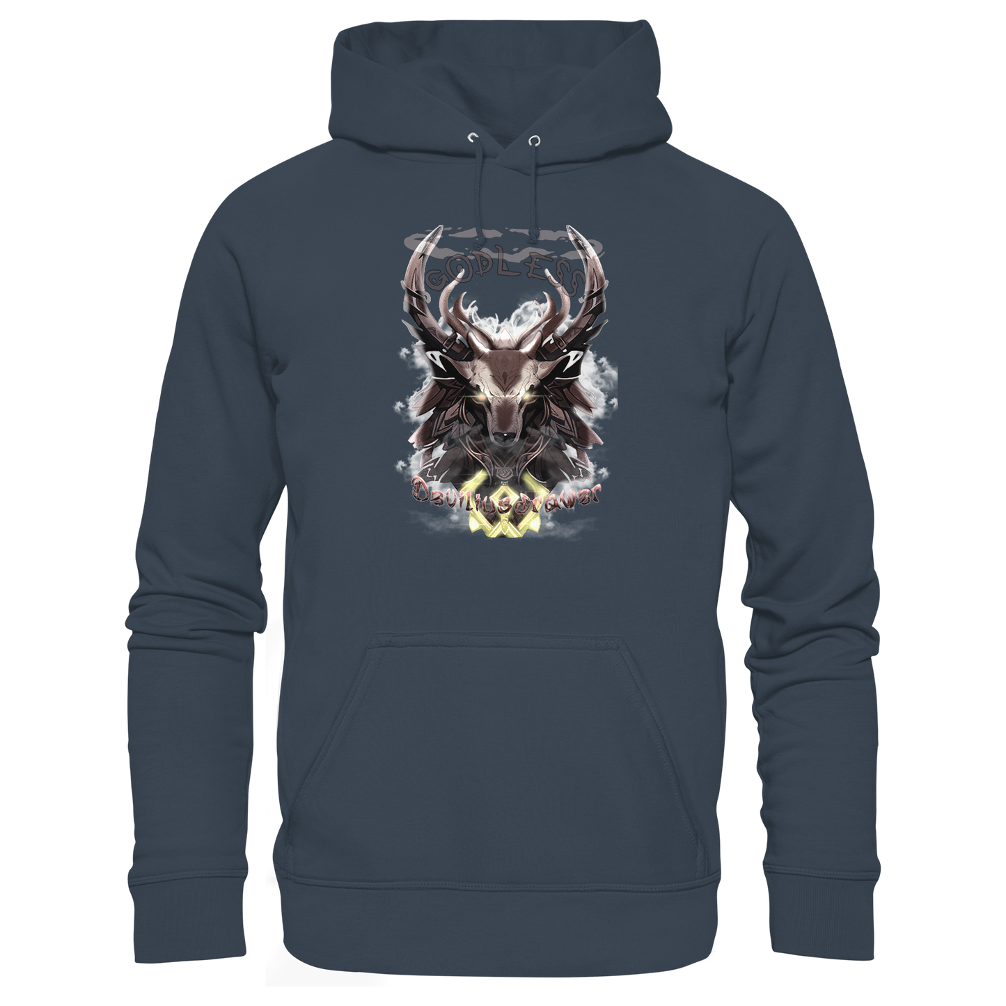 Deviliusdrawer Godless Deer - Organic Basic Hoodie