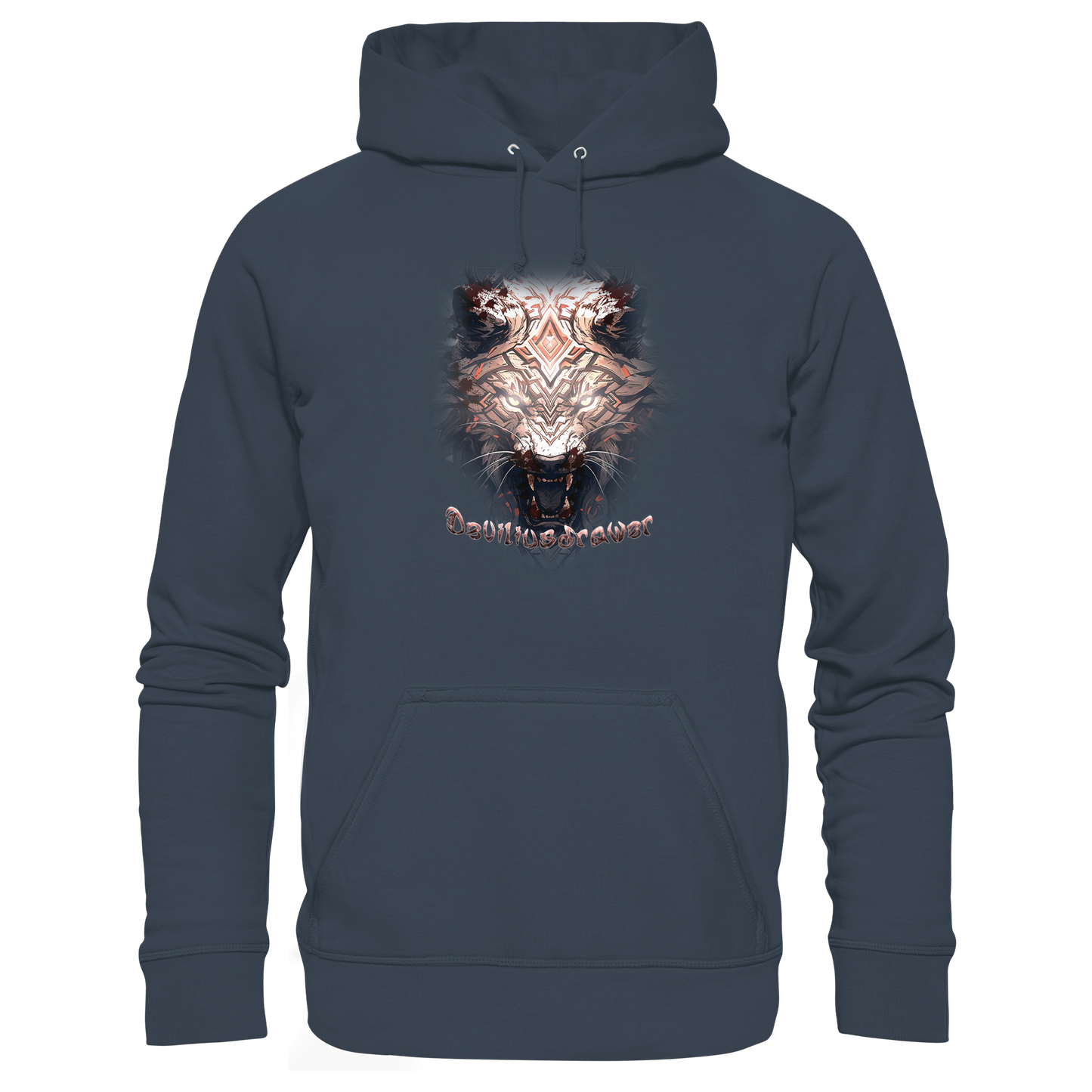 Deviliusdrawer Gold Metal Tiger - Organic Basic Hoodie