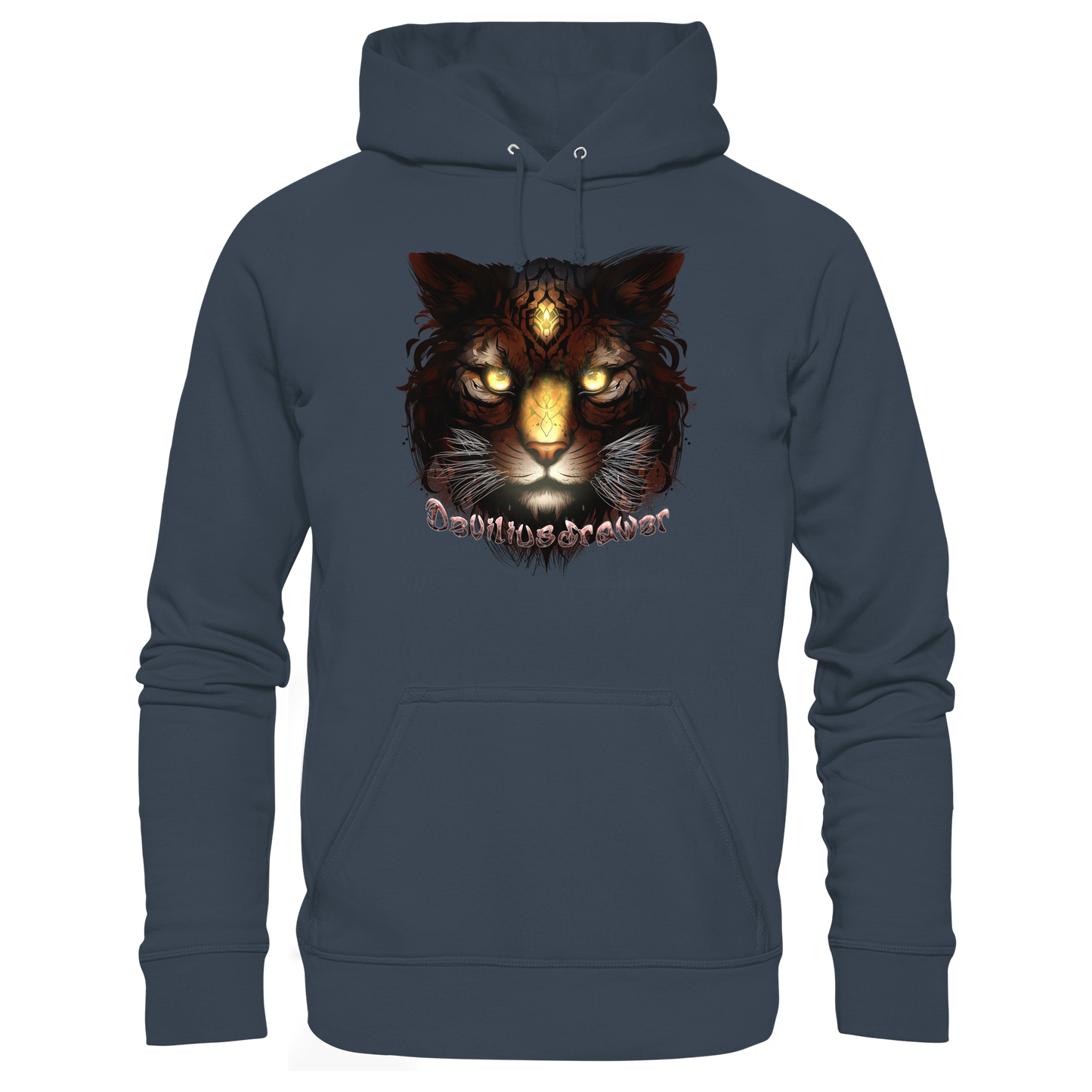 Deviliusdrawer Gold Tigercat - Organic Basic Hoodie