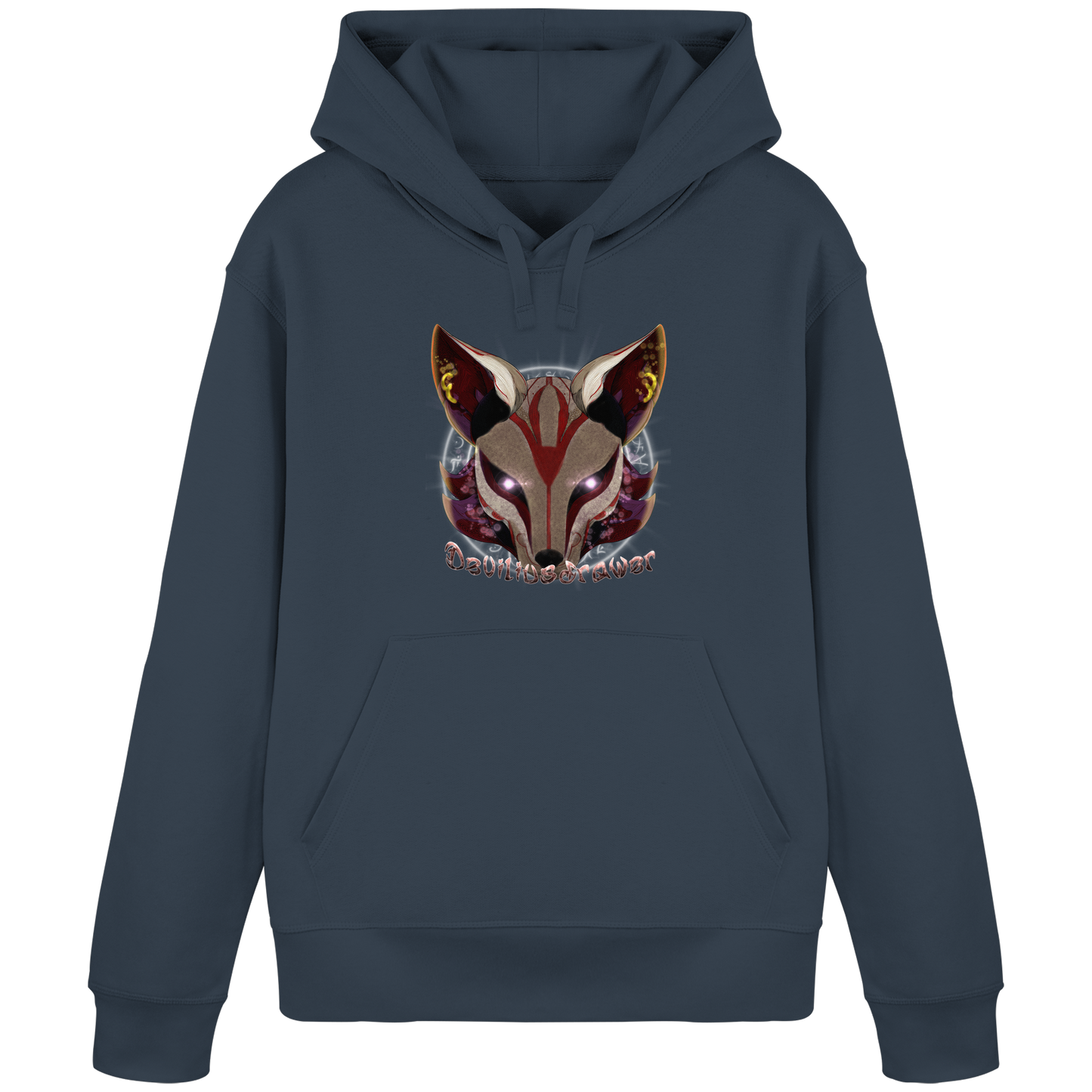 Deviliusdrawer Magic Kitsune - Organic Basic Hoodie