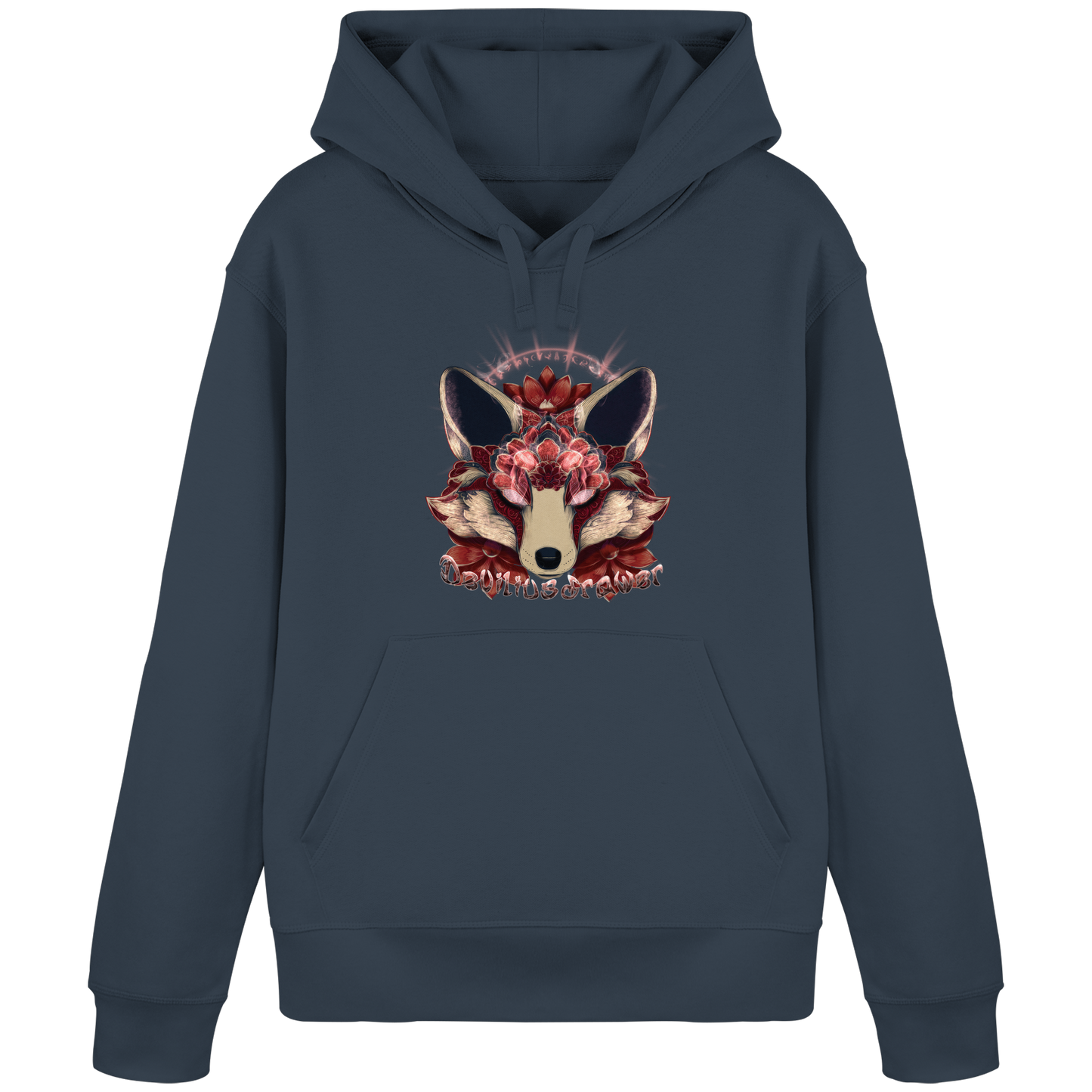 Deviliusdrawer Fire Kitsune - Organic Basic Hoodie