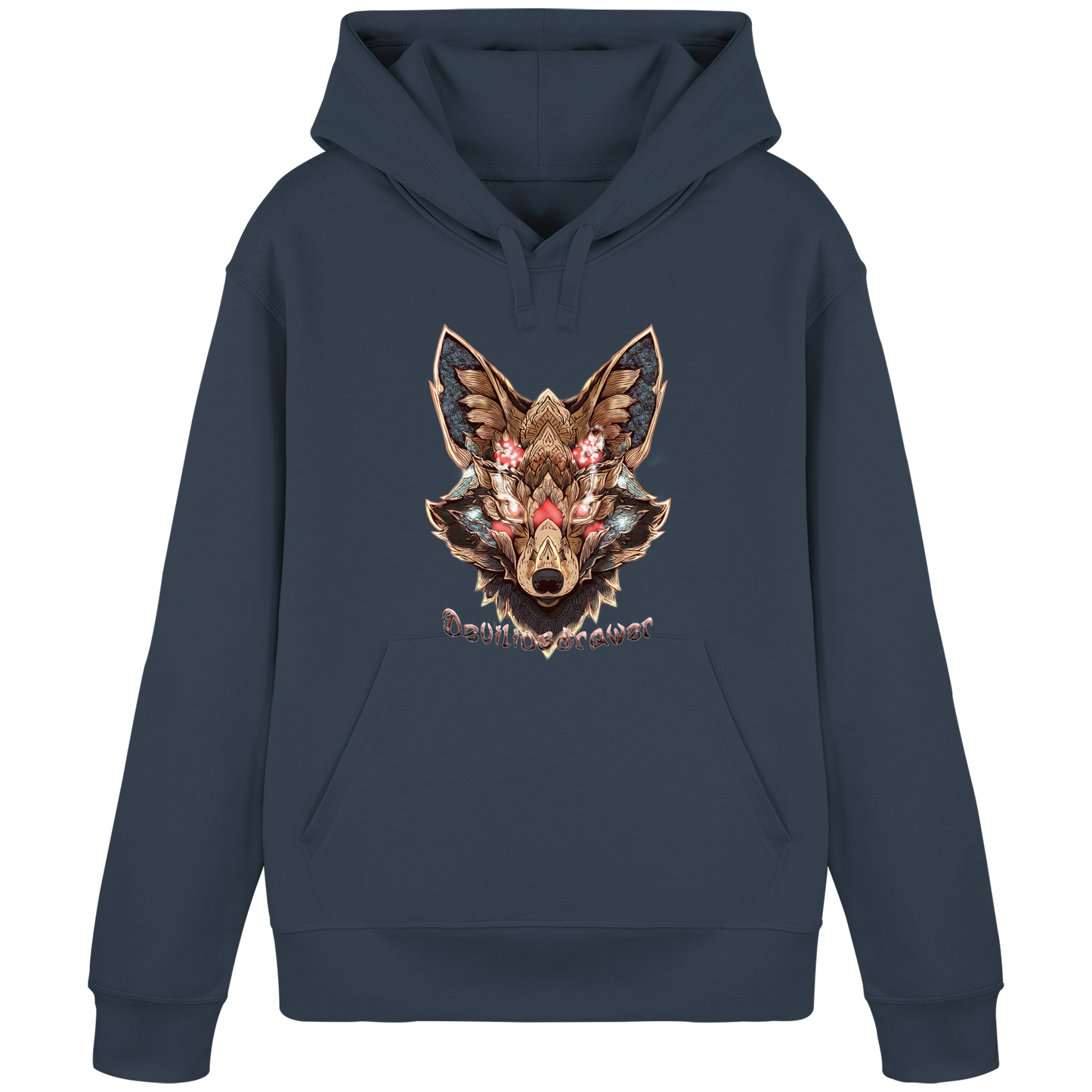 Deviliusdrawer Cristal Kitsune - Organic Basic Hoodie
