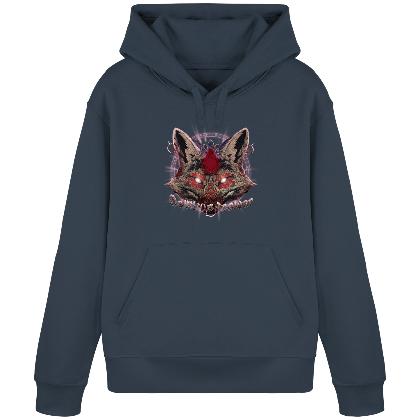 Deviliusdrawer Demon Kitsune - Organic Basic Hoodie