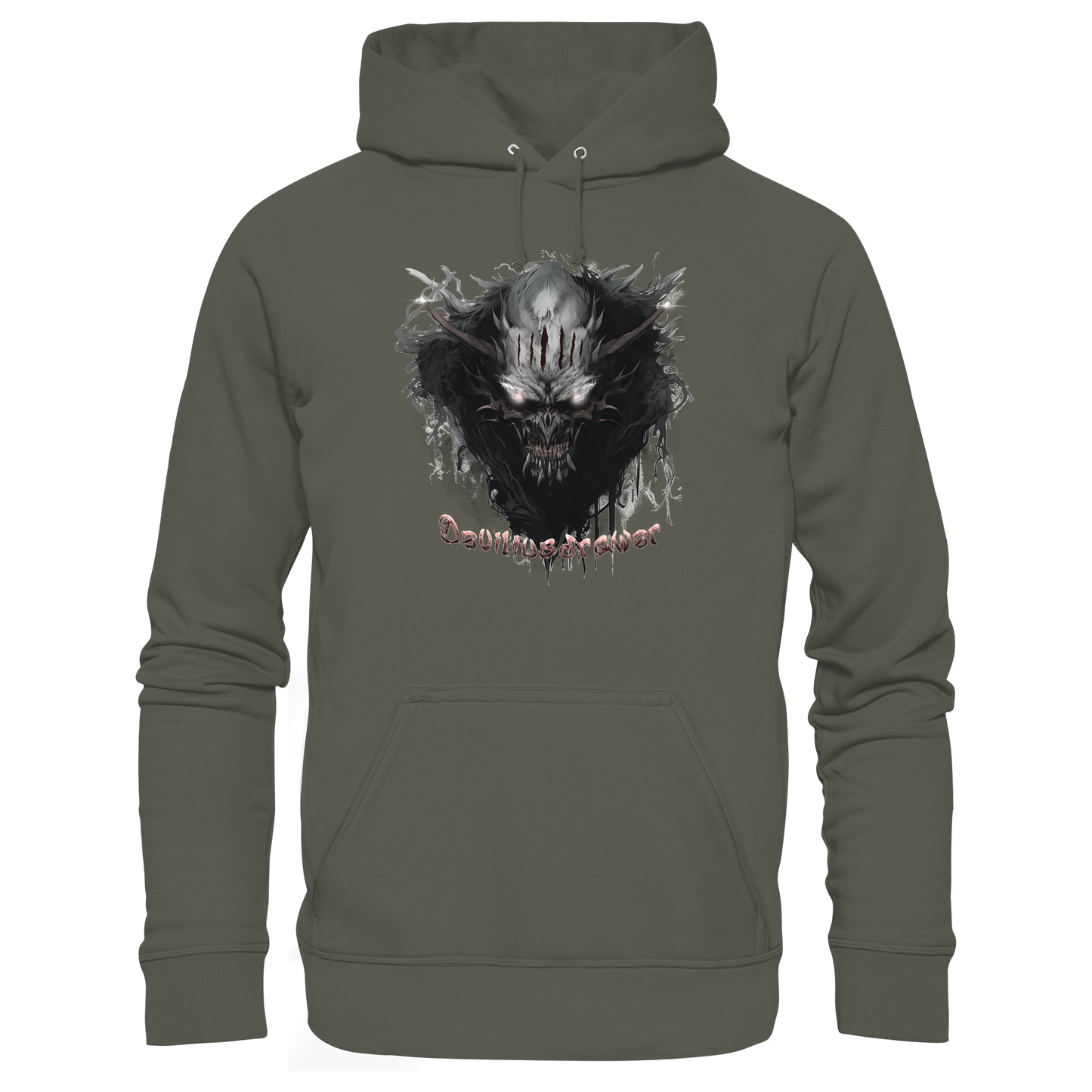 Deviliusdrawer Dark Smoke Demon - Organic Basic Hoodie