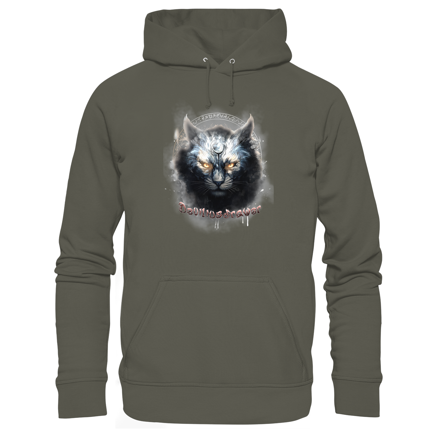 Deviliusdrawer Mysthic Cat - Organic Basic Hoodie