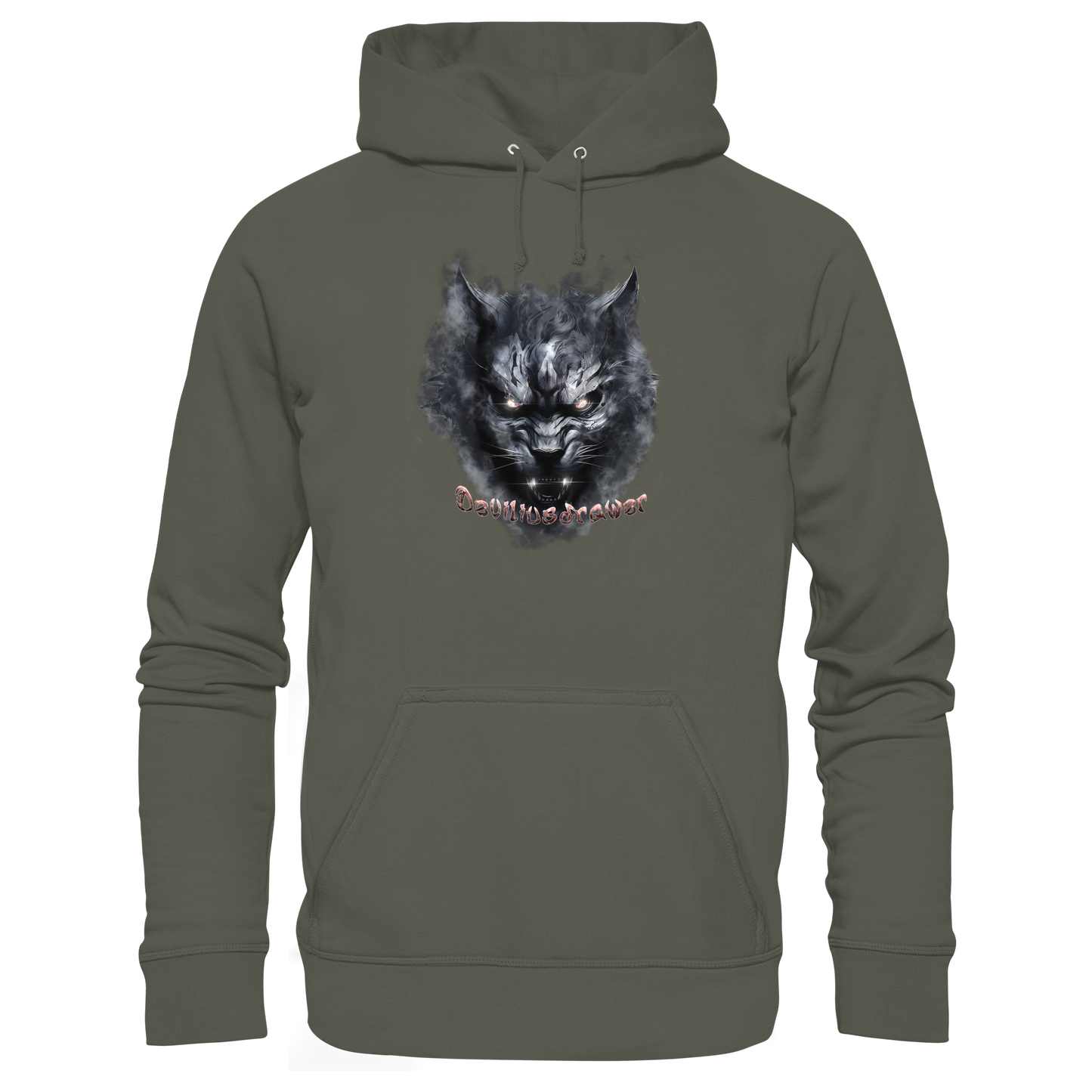 Deviliusdrawer Dark Beast Tiger  - Organic Basic Hoodie