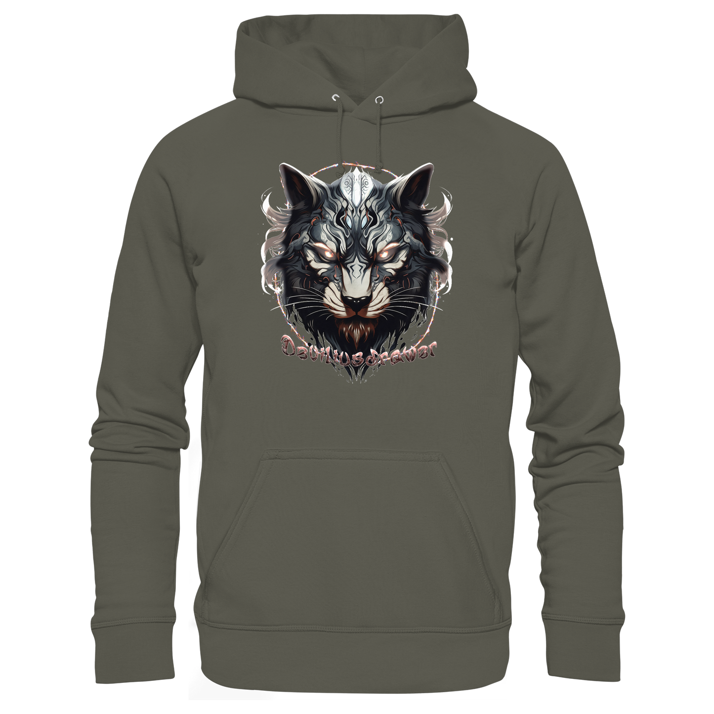 Deviliusdrawer Wolfcat - Organic Basic Hoodie
