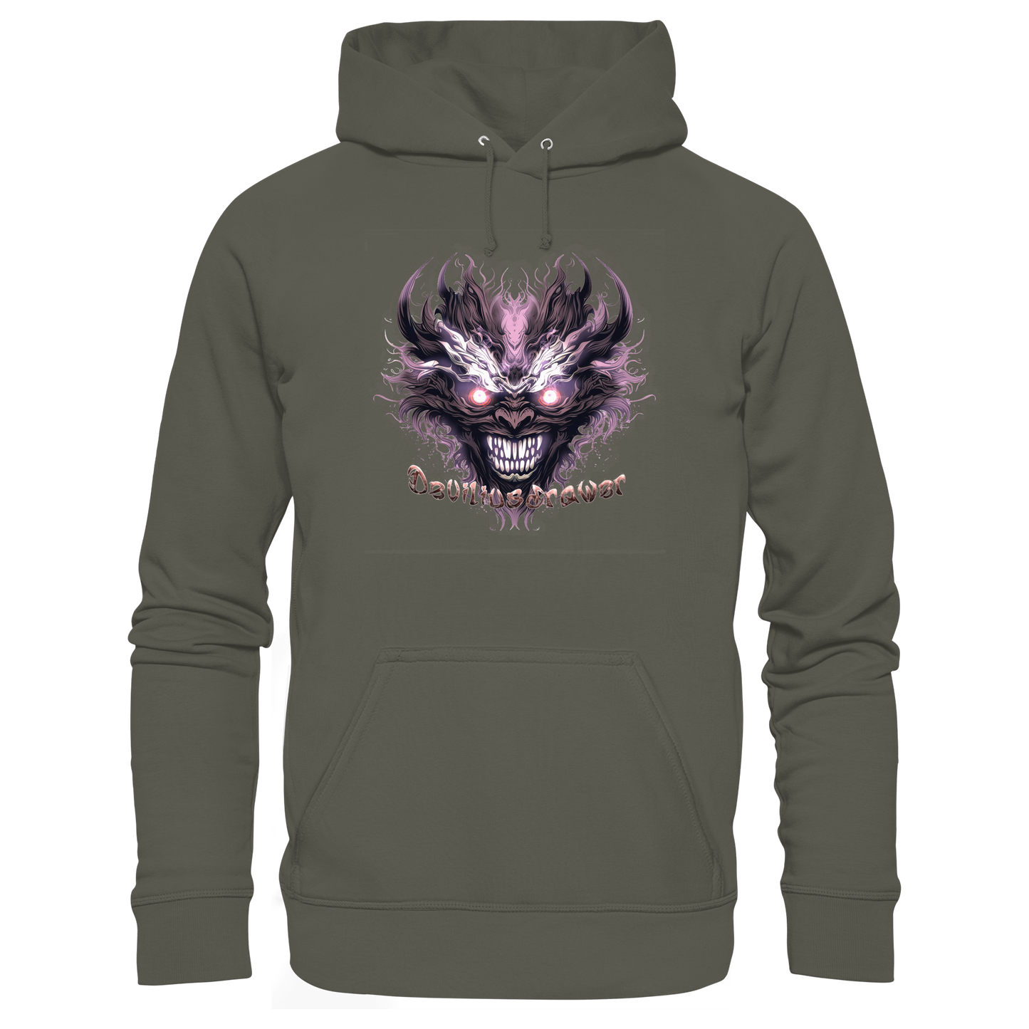 Deviliusdrawer Crazy Mask - Organic Basic Hoodie
