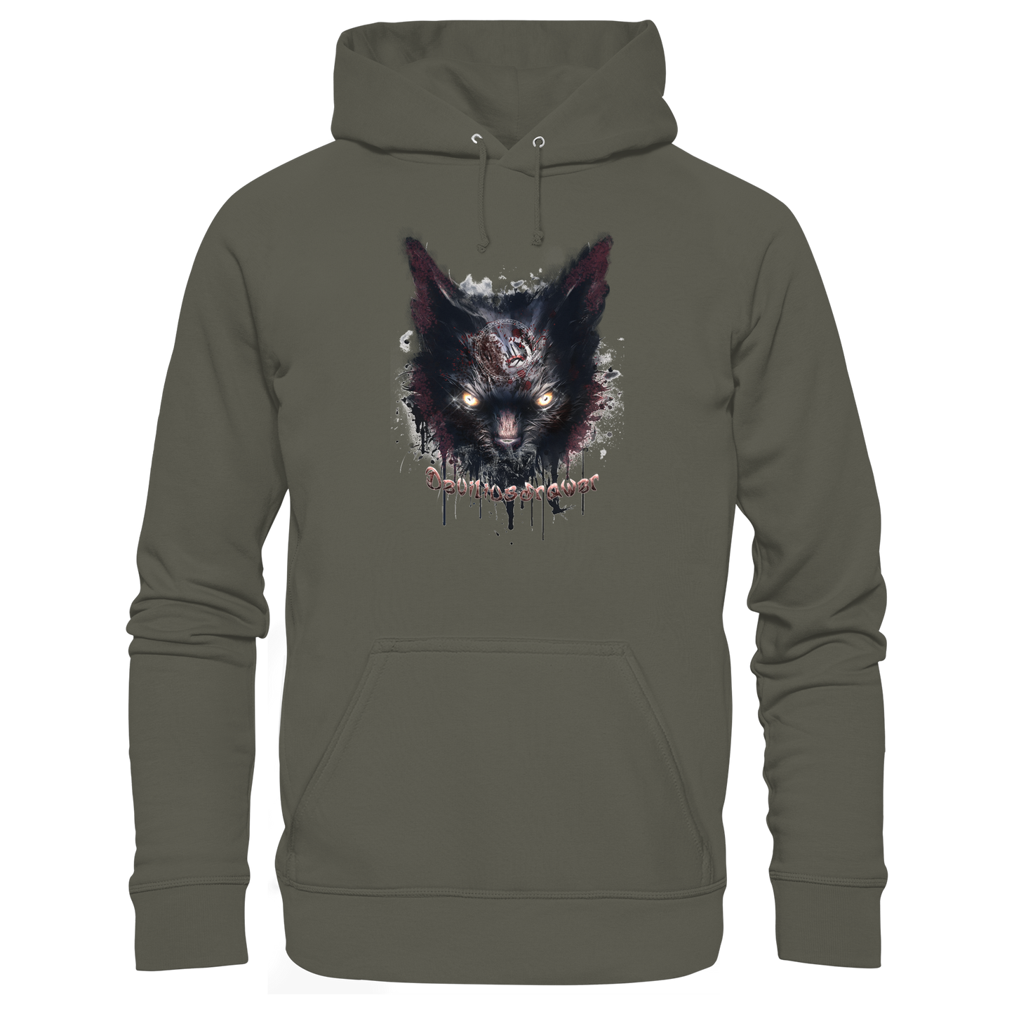 Deviliusdrawer Zombie Cat - Organic Basic Hoodie