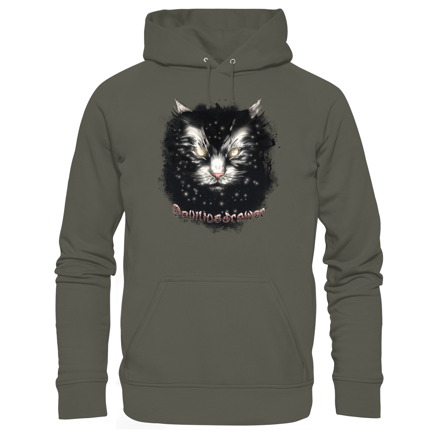 Deviliusdrawer Star Cat - Organic Basic Hoodie