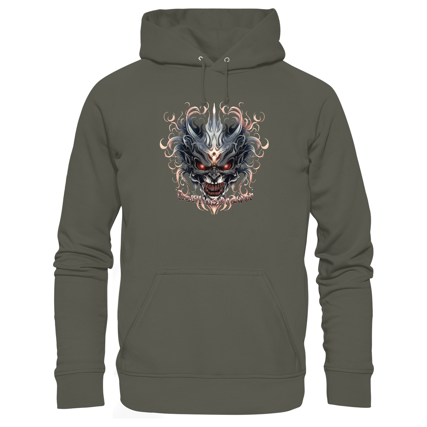 Deviliusdrawer Demon Mask - Organic Basic Hoodie