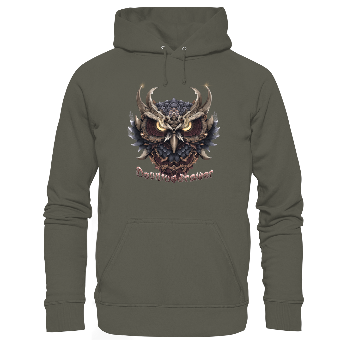 Deviliusdrawer Golden Owl - Organic Basic Hoodie