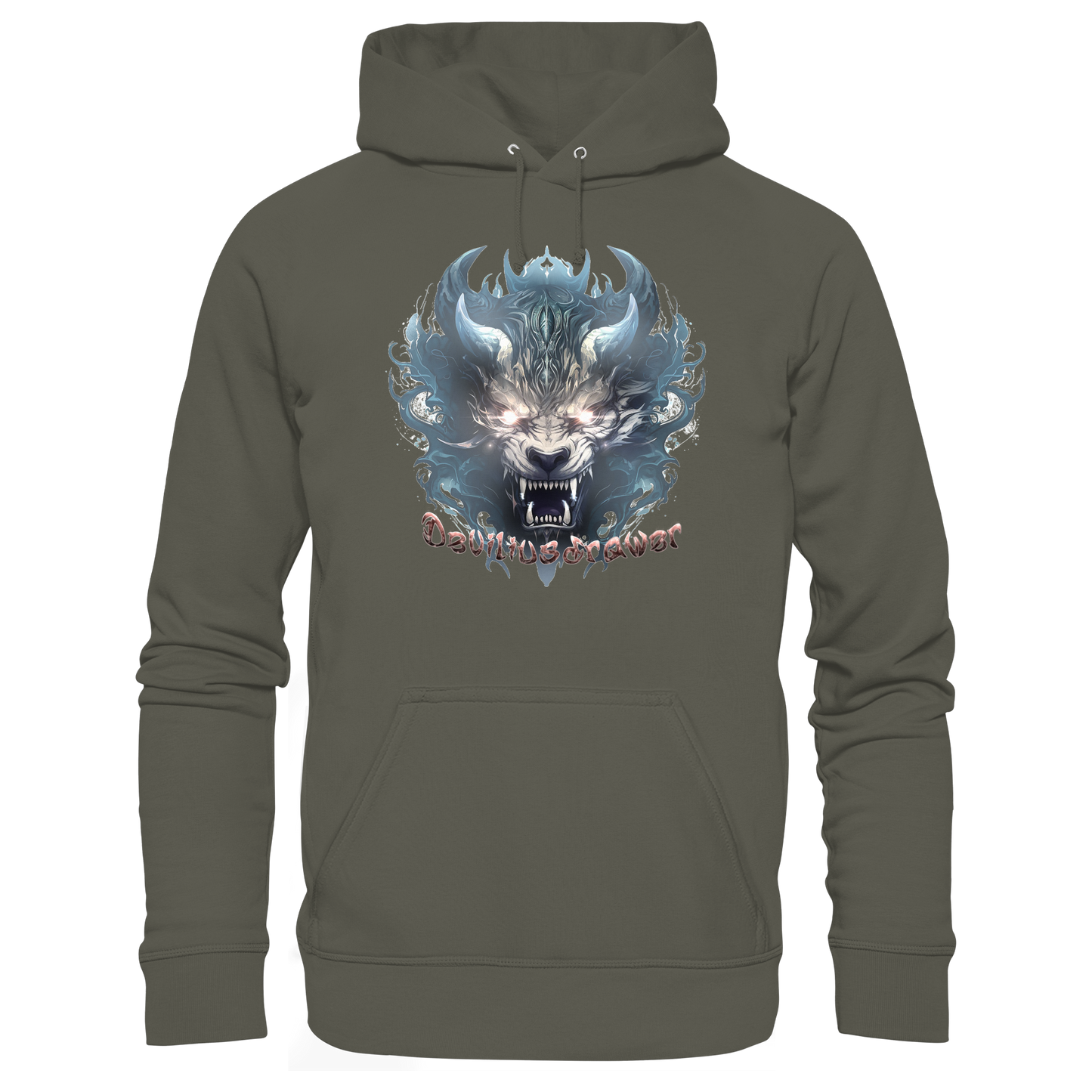 Deviliusdrawer Water Horn Tiger - Organic Basic Hoodie